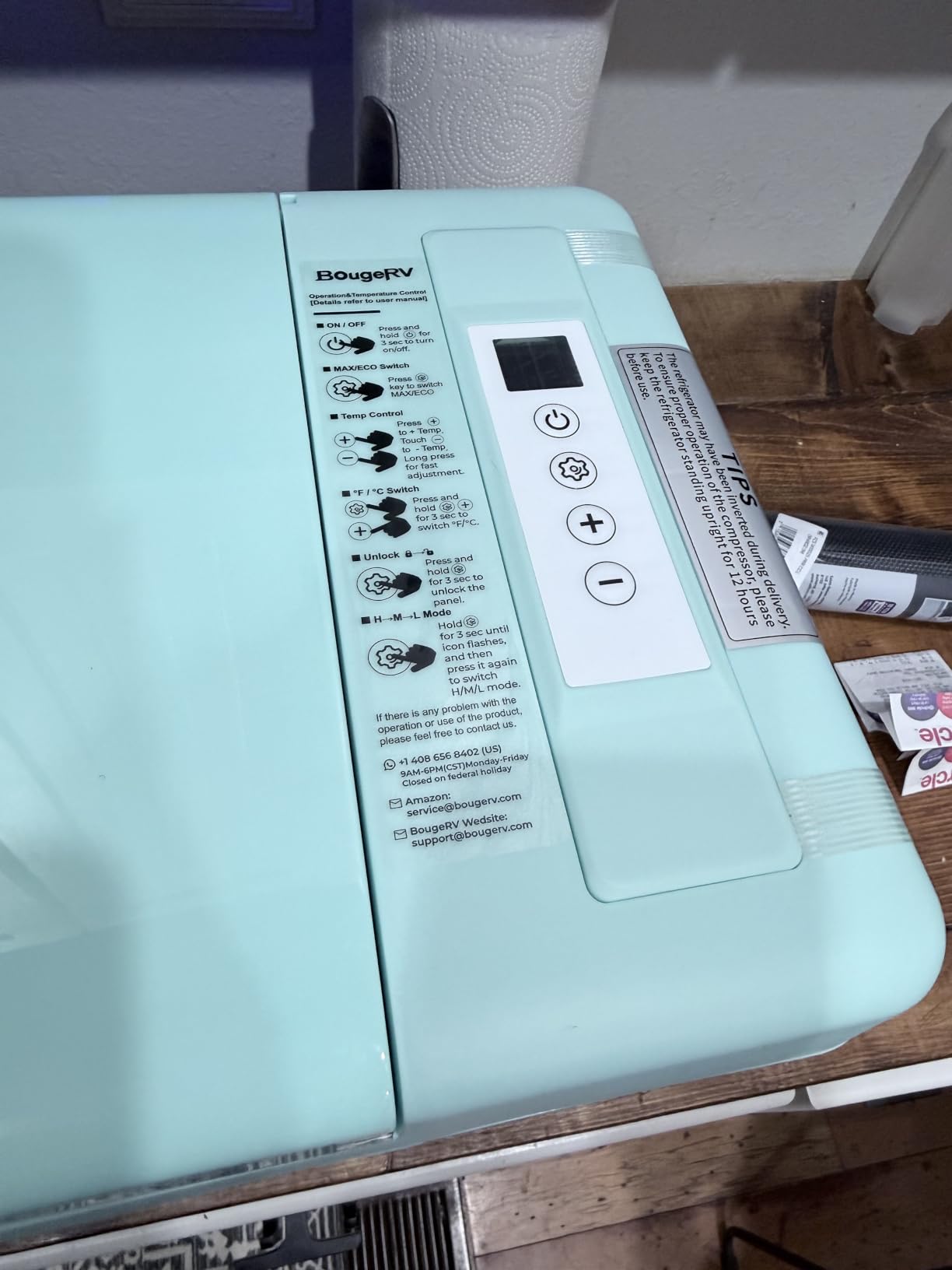 BougeRV 12v refrigerator 23 Quart, -8℉~50℉ Portable Freezer for Car, Black customer photo 1