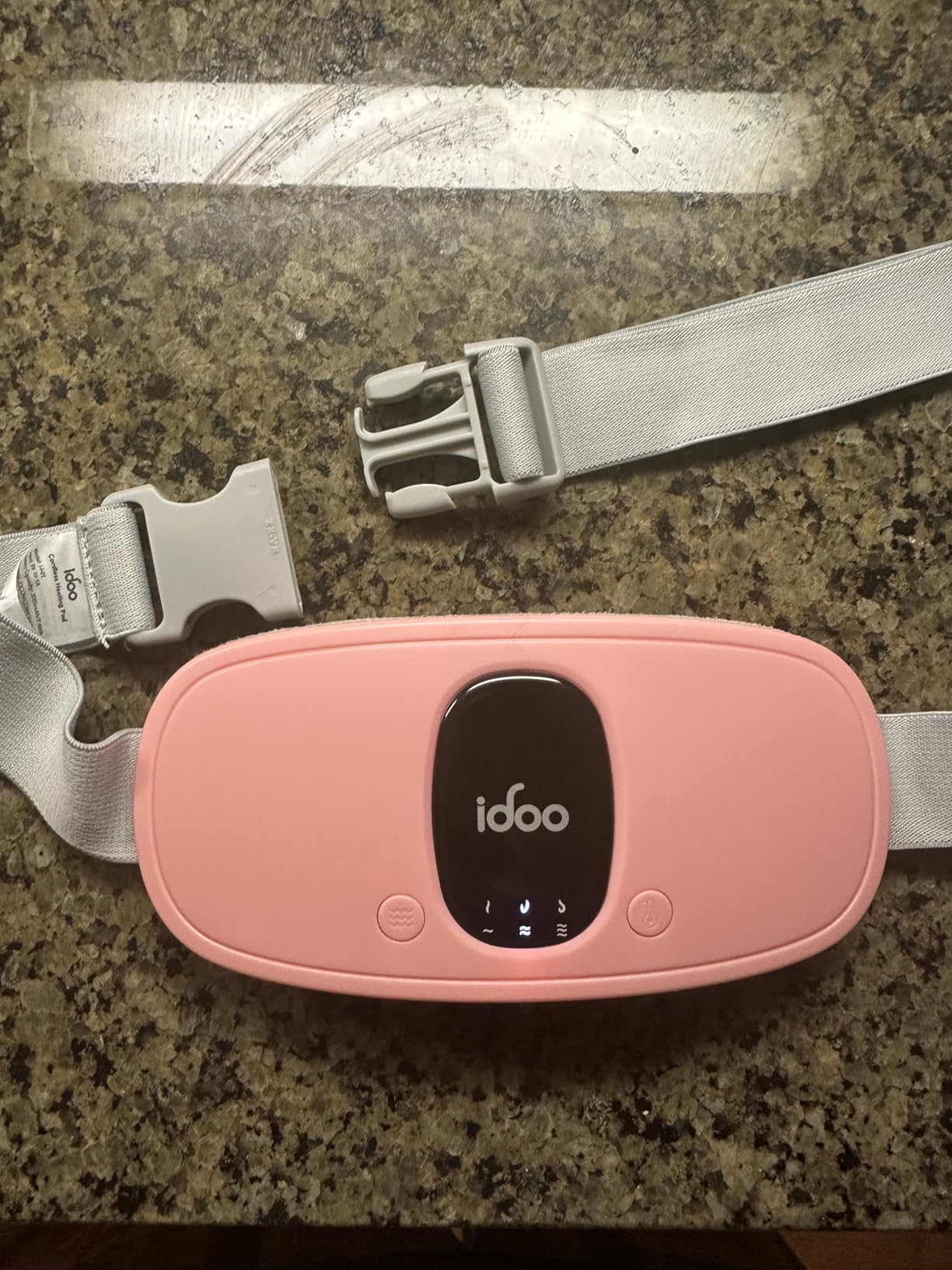 iDOO Cordless Heating Pad for Menstrual Cramps, Lightweight & Portable | Back & Belly Wrap for Menstrual Cramps, 3 Heat Levels 3 Massage, FSA Eligible Item, Gift for Women, Mom, Wife & Girlfriend customer photo 2