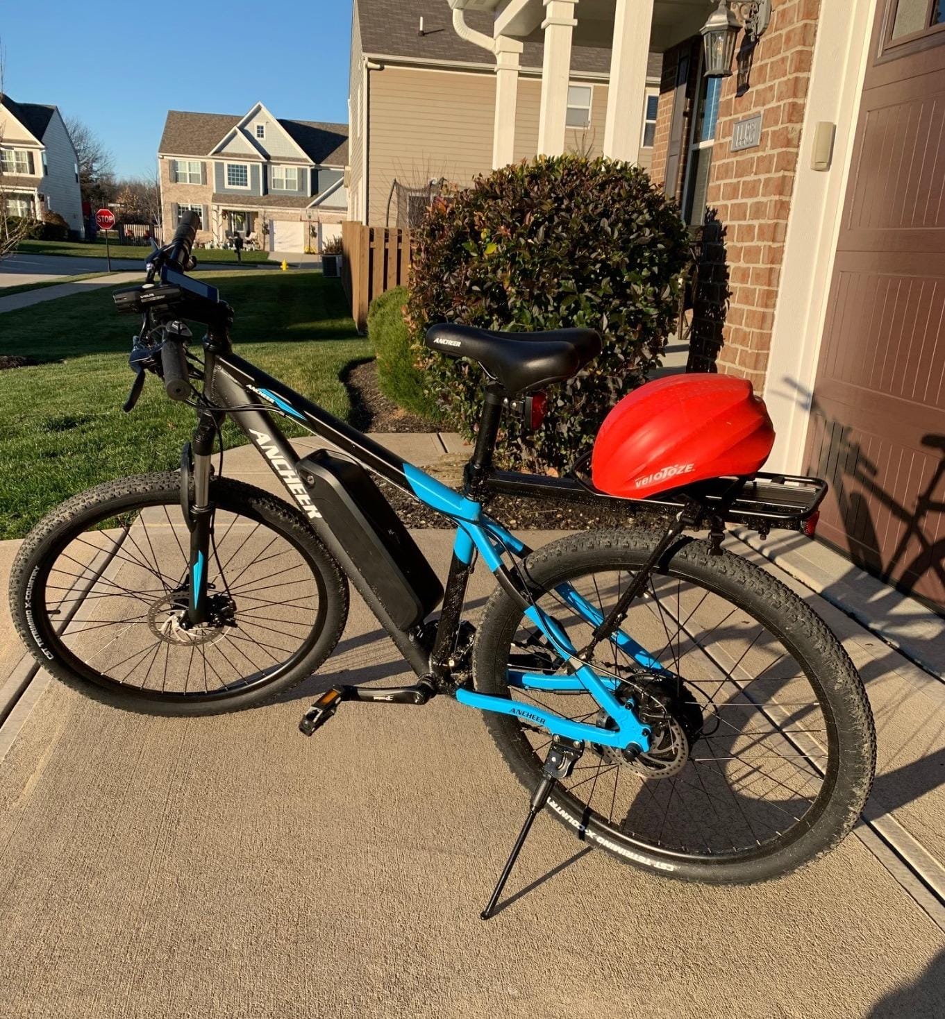 ANCHEER Electric Bike for Adults, Peak 750W Ebike, 3 Hours Fast Charge, 60 Miles Electric Bicycle with 48V/499Wh Battery, 27.5'' Hummmer Electric Mountain Bike with LCD Display, 21 Speed customer photo 2