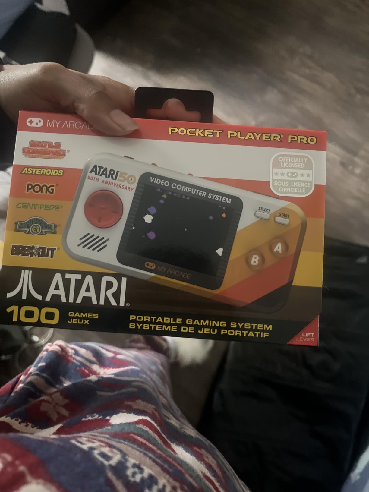 My Arcade Atari Pocket Player-Console preloaded with 100 Games, 2.8