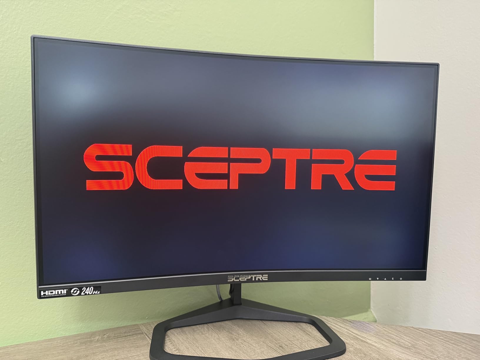 Sceptre Curved 24.5-inch Prime Gaming Monitor up to 240Hz 1080p R1500 1ms DisplayPort x2 HDMI x2 Blue Light Shift Build-in Speakers, Machine Black 2025 (C255B-FWT240 Series) customer photo 2