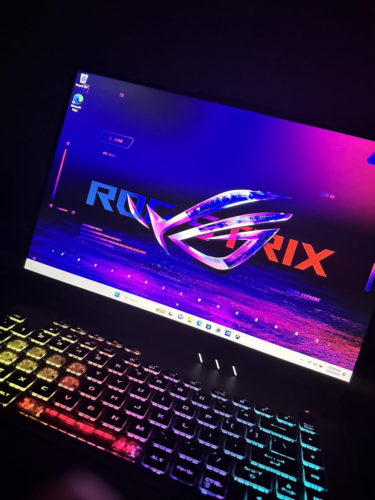 ASUS ROG Strix G16 (2023) Gaming Laptop, 16â€ 16:10 FHD 165Hz, GeForce RTX 4060, Intel Core i7-13650HX, 16GB DDR5, 512GB PCIe SSD, Wi-Fi 6E, Windows 11, G614JV-AS73, Eclipse Gray customer photo 1