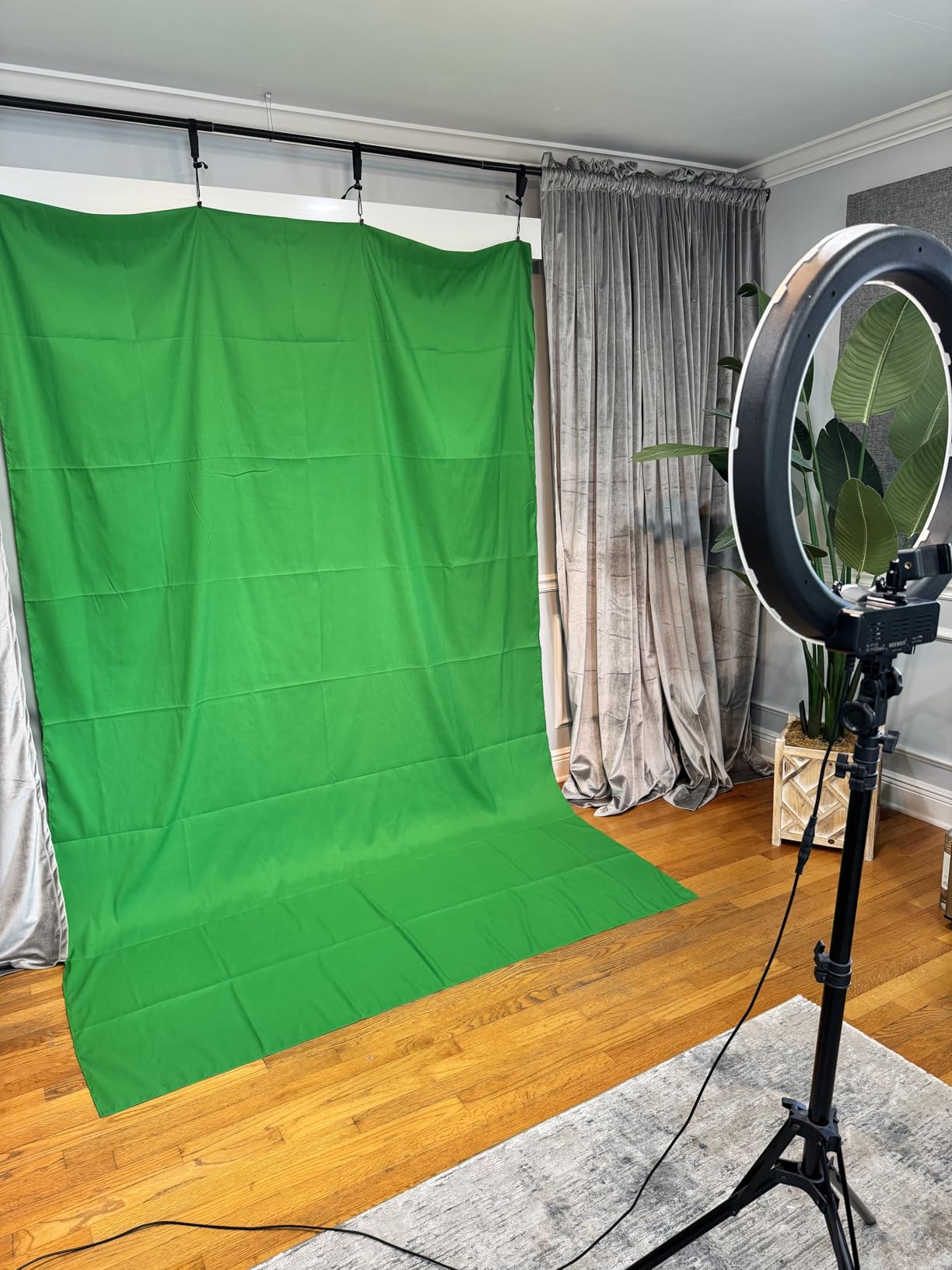 EMART 10x10Ft Green Screen Backdrop,Photography Greenscreen Background customer photo 1