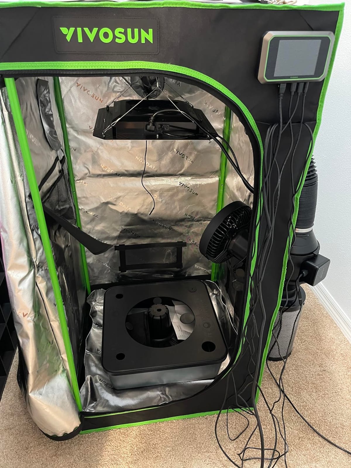 VIVOSUN Smart Grow Tent Kit for 3x3 ft Indoor Growing, 36