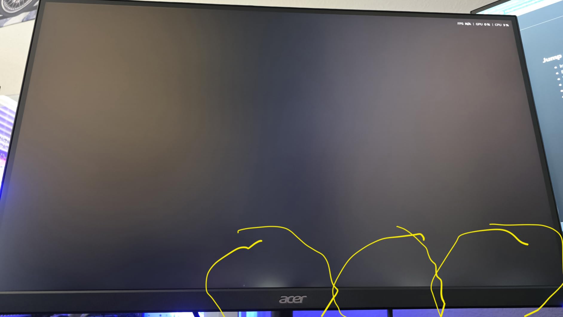 MONITOR Acer Nitro 27in QHD 2560x1440 IPS 240Hz Gaming XV272U W2bmiiprx customer photo 1