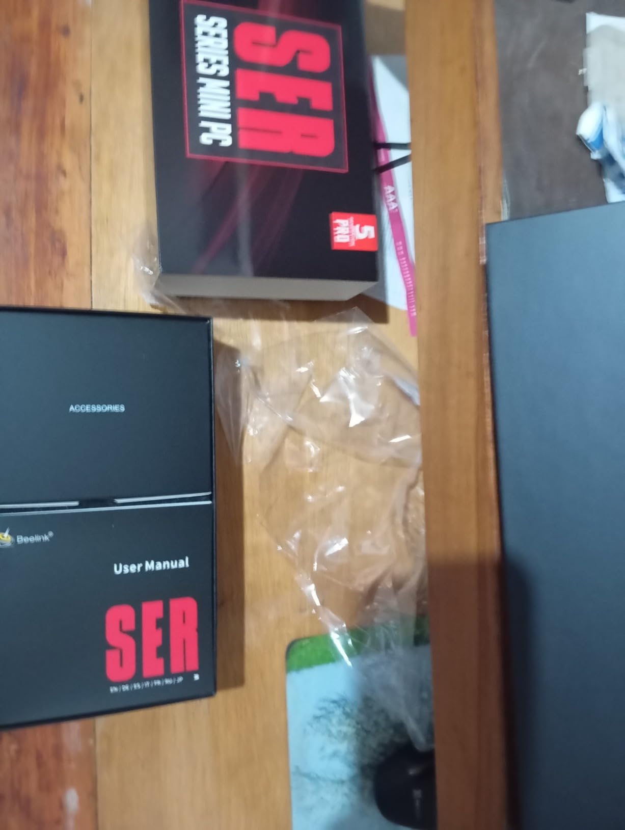 Beelink SER3 mini PC, AMD Ryzen 3200U (Up to 3.5GHz), 16GB DDR4 500GB PCle SSD,mini Computer Support 4K Dual-Screen Display/1000M LAN/WiFi5/BT5, Home/Office Mini Desktop Computer customer photo 1