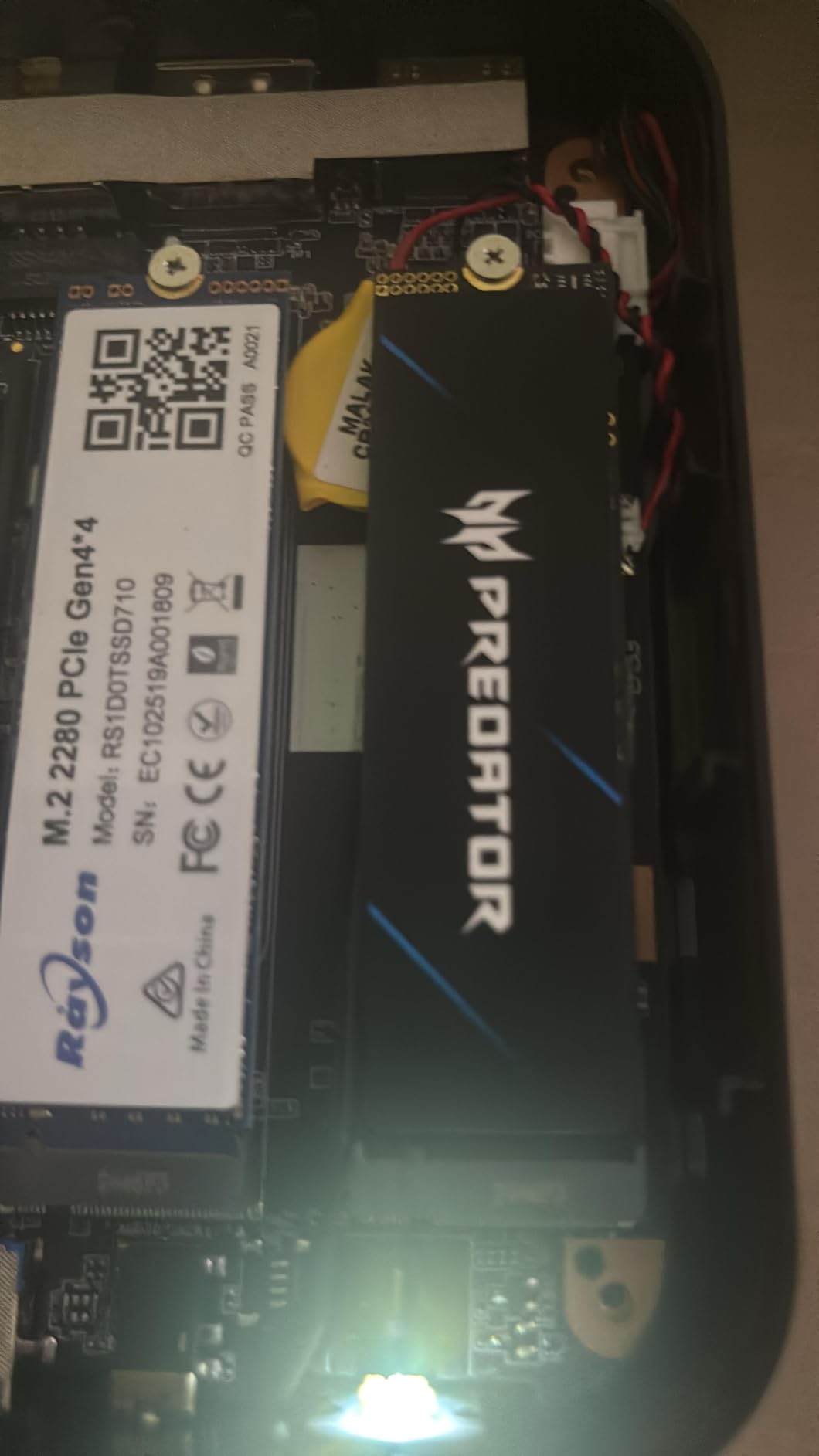 Acer Predator GM7 1TB SSD: M.2 2280 PCIe Gen 4 x4 NVMe 2.0, Read Speed Up to 7400 MB/s, Internal PC Solid State Drive for Laptop, Desktop and PS5 - BL.9BWWR.118 customer photo 2