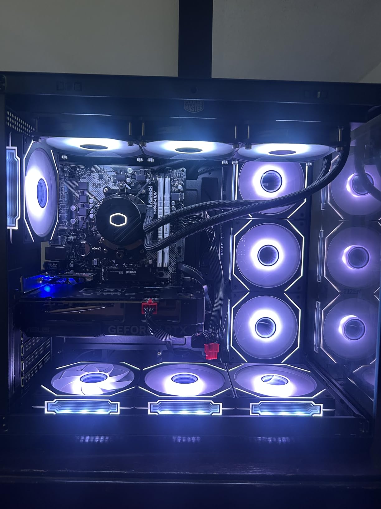 Cooler Master 360L Core AIO CPU Liquid Cooler – 360mm Radiator, 3X ARGB PWM Fans, Patented Gen S Dual-Chamber Pump, Quiet Cooling & Easy Installation, AMD AM5/AM4 & Intel LGA 1851/1700, Black customer photo 2