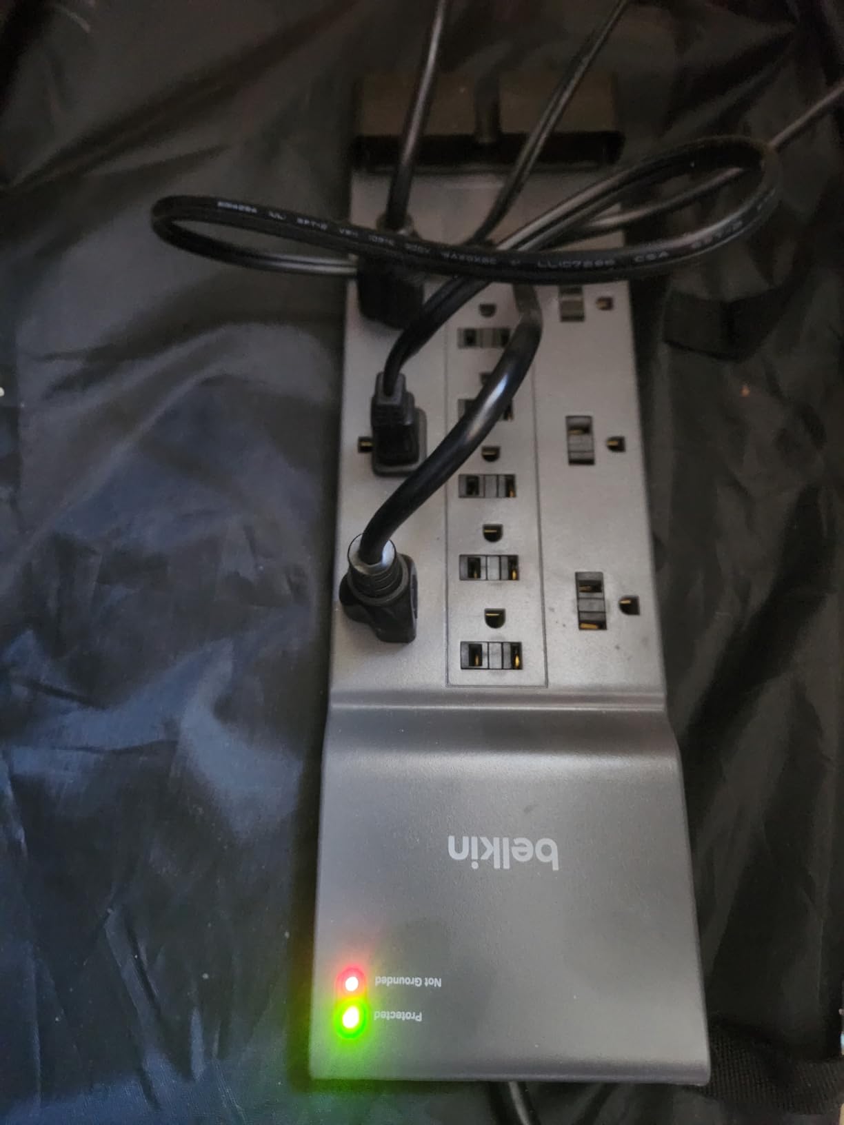 Belkin 12-Outlet Surge Protector Power Strip w/ 12 AC Outlets & 8ft Flat Plug, UL-Listed Heavy-Duty Extension Cord for Home, Office, Travel, Computer, Laptop, Charger - 3,780 Joules of Protection customer photo 2