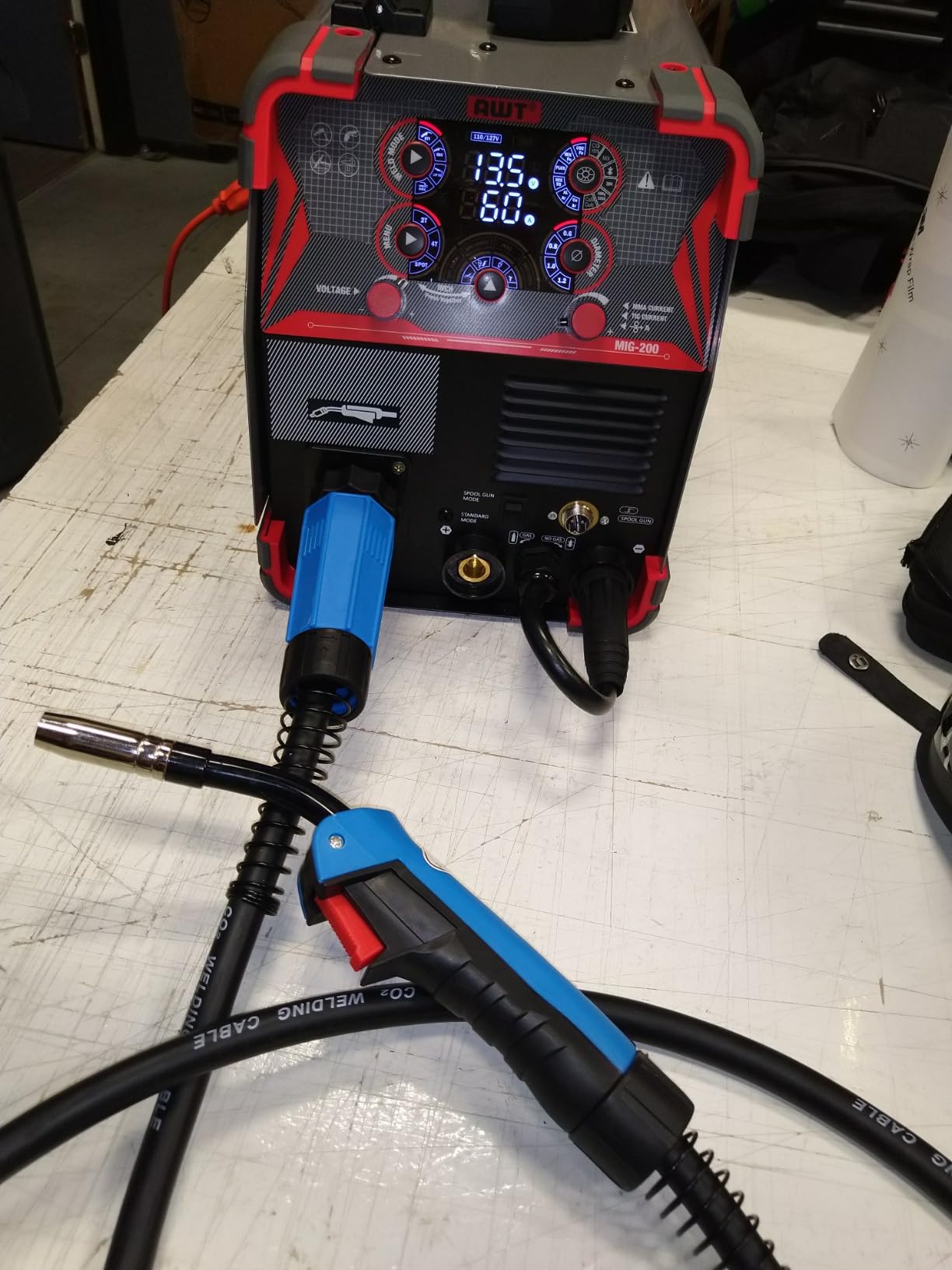 AWT 140A Flux Core MIG Welder/Stick/Lift TIG 3 in 1 Welding Machine 110V customer photo 1