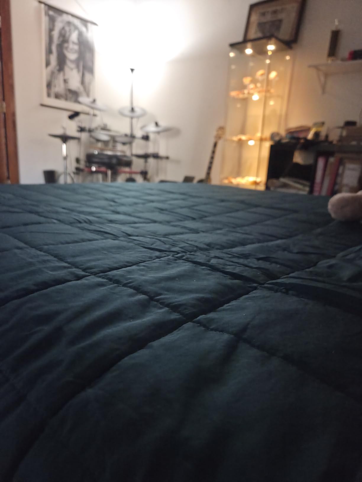 yescool King Size Weighted Blanket for Adults (20 lbs, 80” x 87”, Grey) Cooling Heavy Blanket for Sleeping Perfect for 190-210 lbs, Breathable Blanket for Adults & Couple All Season, Machine Washable customer photo 2
