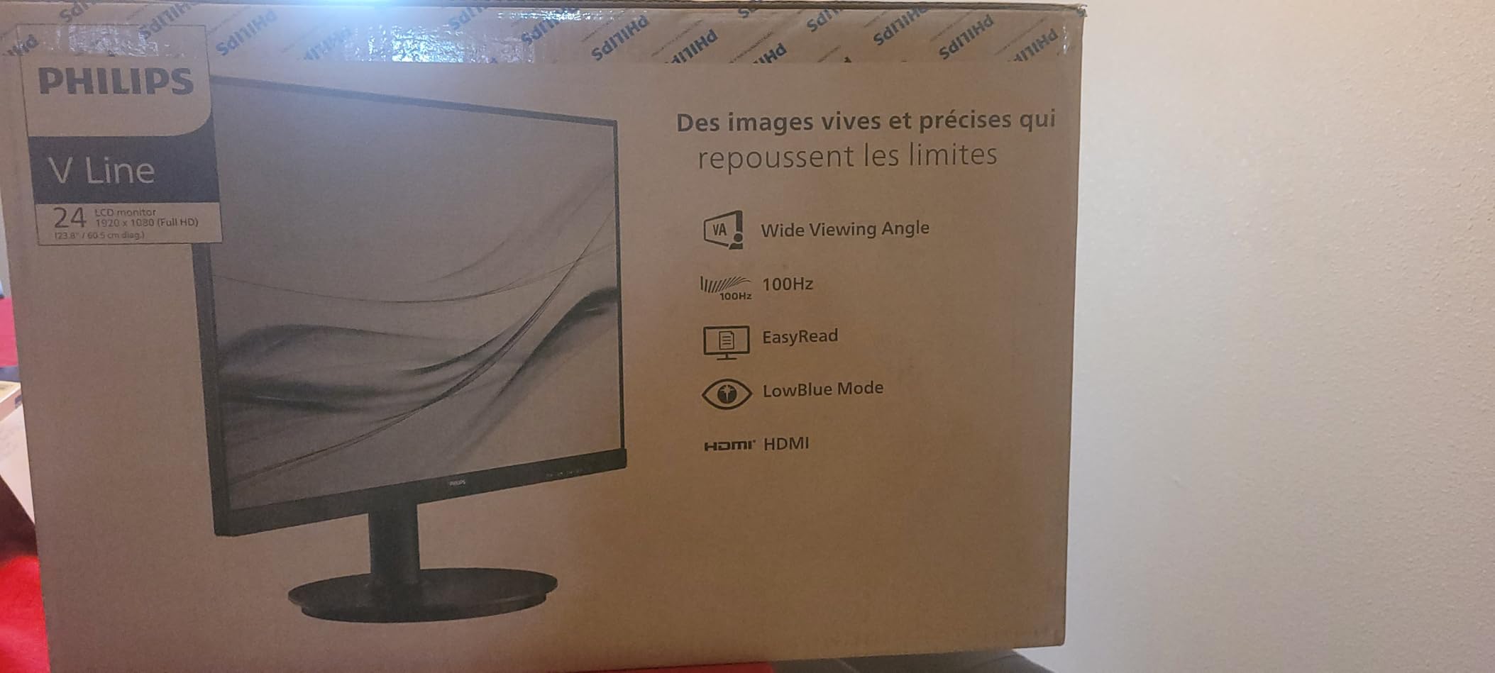 Philips 24 Inch Computer Monitor FHD 100Hz VA VESA Flicker-Free, 241V8LB | 1920×1080 LED Monitor, 4ms GtG, Adaptive Sync, HDMI 1.4, Tilt Adjust, Low Blue Light, 4yr Advance Replacement Warranty customer photo 2