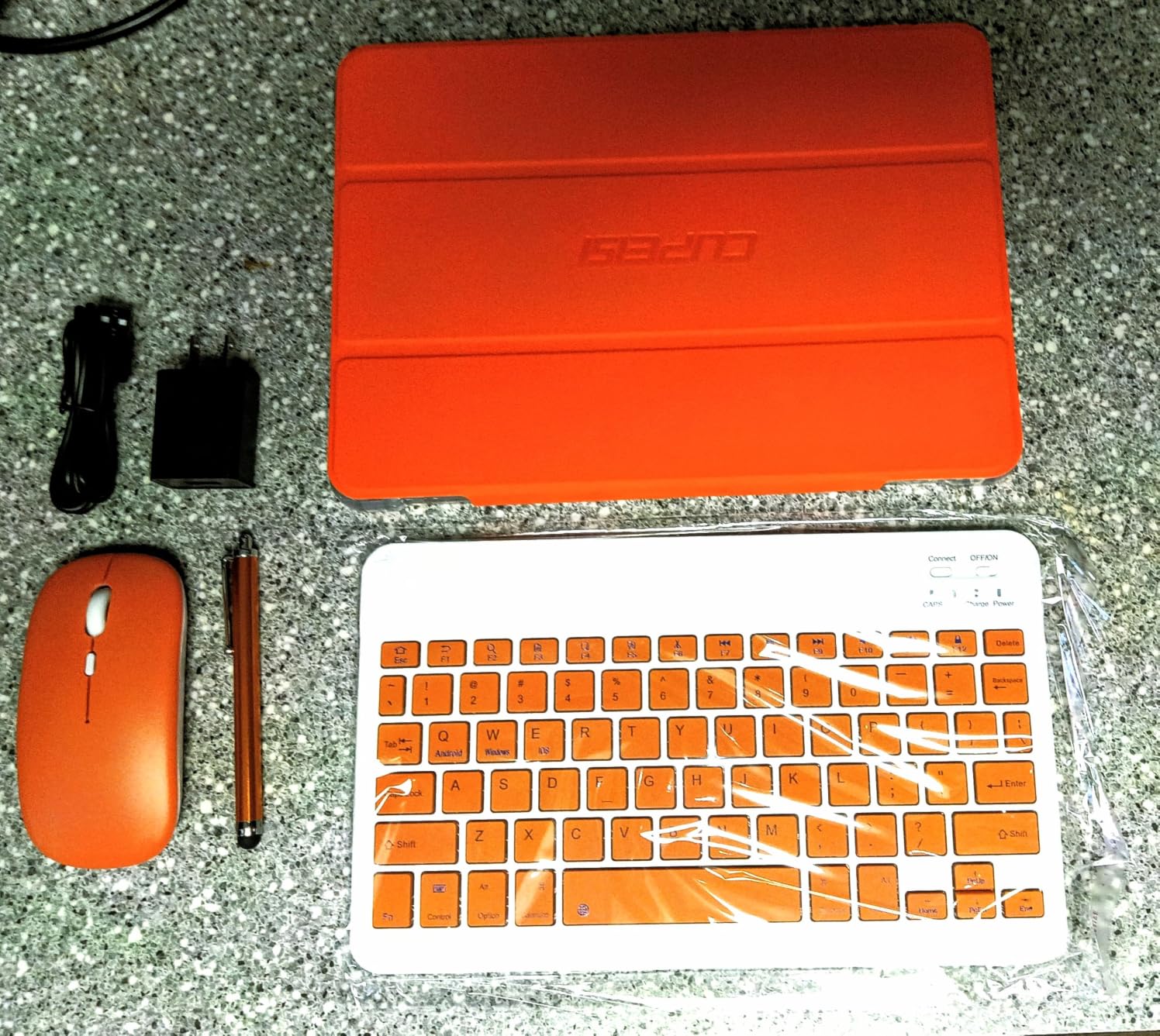 CUPEISI Android 16 Tablet 10 Inch, 20GB RAM+128GB ROM/2TB Expandable, 2.0GHz Octa-core Processor, 1280*800 HD Screen, 5G WiFi6 BT 5.0, 2 in 1 Tablets with Keyboard Case Mouse Stylus, Widevine L1 Black customer photo 1