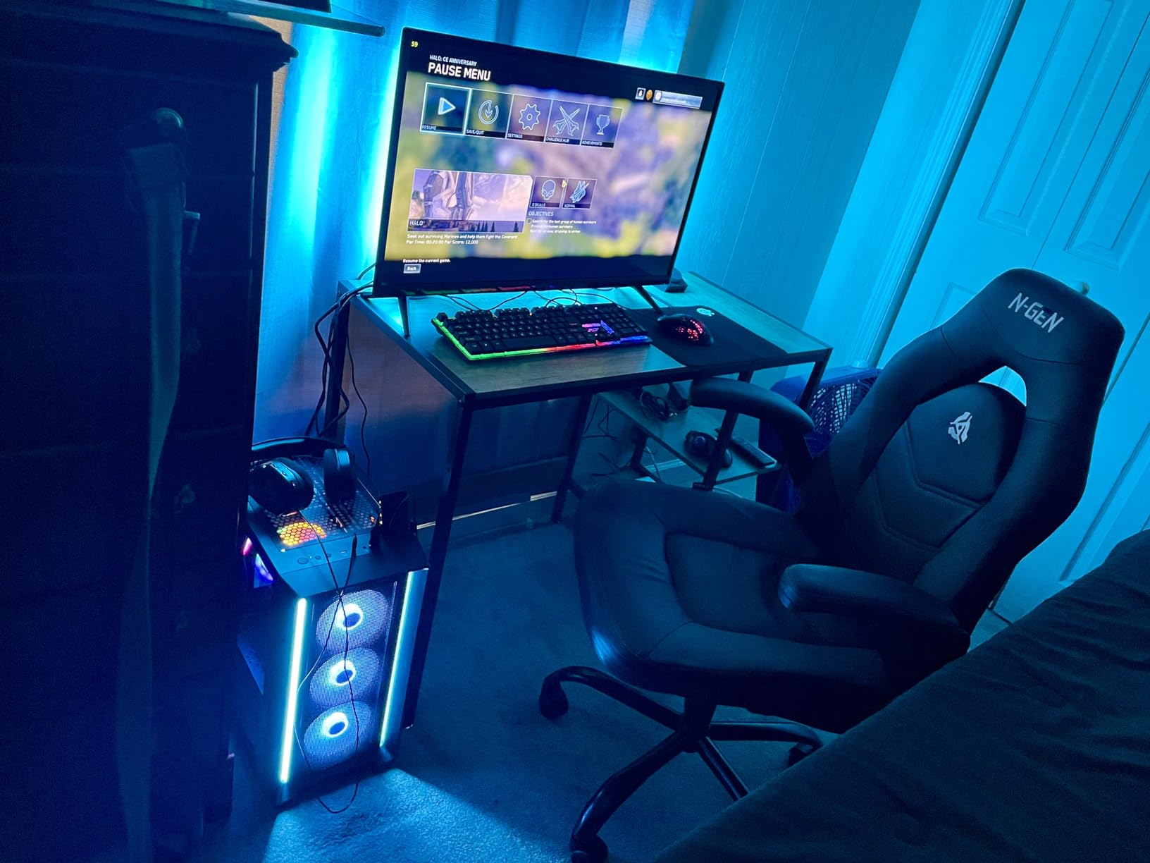 Skytech Gaming Nebula Gaming PC Desktop – Intel Core i5 13400F 2.5 GHz, NVIDIA RTX 4060, 1TB NVME SSD, 16GB DDR4 RAM 3200, 600W Gold PSU, 11AC Wi-Fi, Windows 11 Home 64-bit,Black customer photo 2