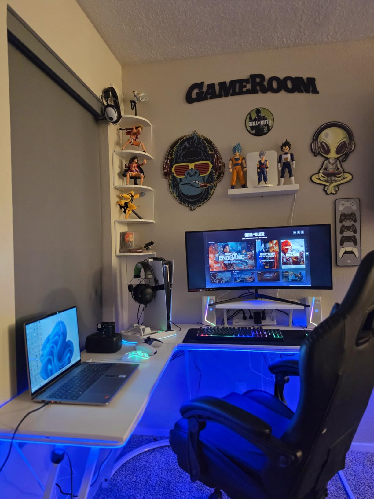 PayLessHere | L-Shaped Corner Desk | Black | Z-Shaped Design Computer Desk customer photo 1