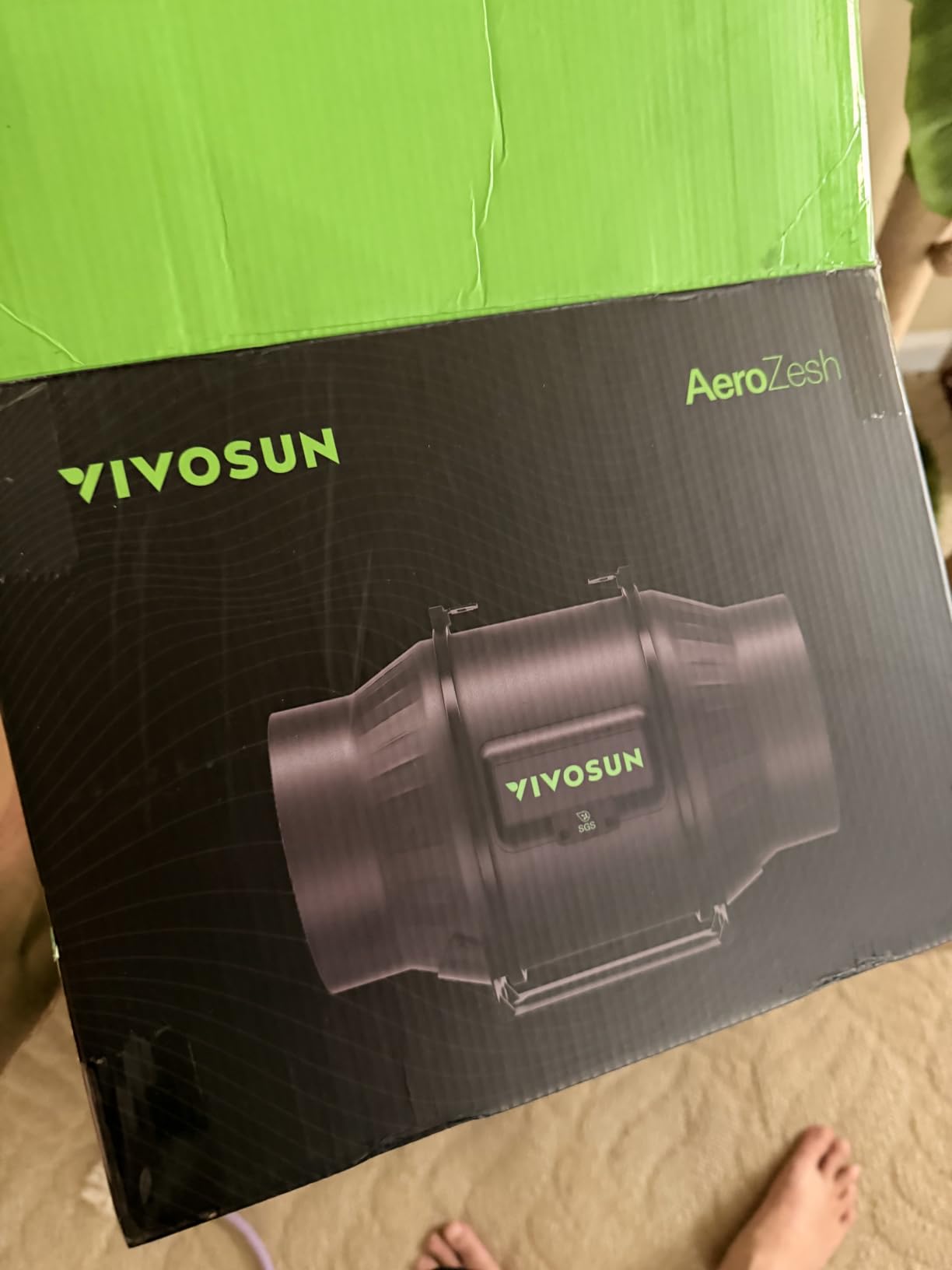 VIVOSUN T4 Air Filtration Kit, Inline Fan, Controller, Carbon Filter, Duct customer photo 2