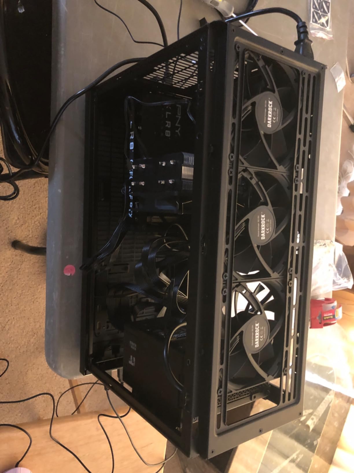 DARKROCK 3-Pack 120mm Black Computer Case Fans | High Performance Cooling Low Noise 3-Pin 1200 RPM Hydraulic Bearing Long life Up to 30,000 hours 5 Years After-sales Service customer photo 2