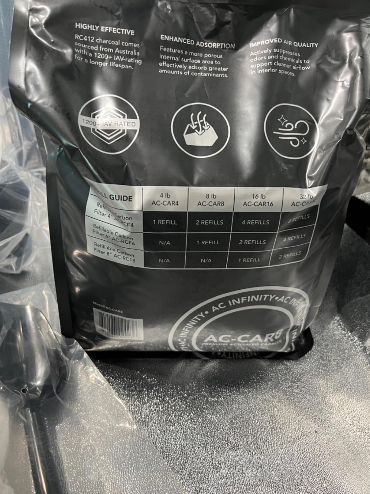 AC Infinity Refillable Carbon Filter Kit 6” with Additional Refill customer photo 2