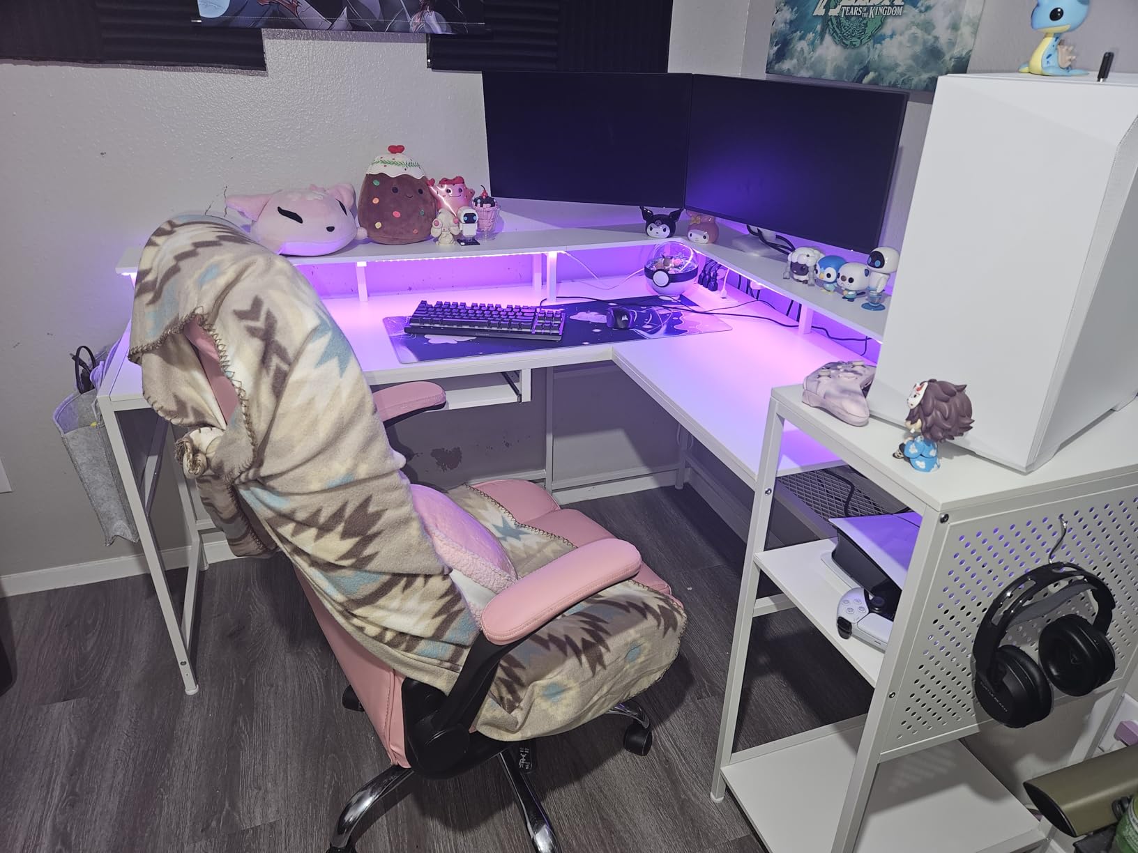 SEDETA L Shaped Gaming Desk, Convertible 96