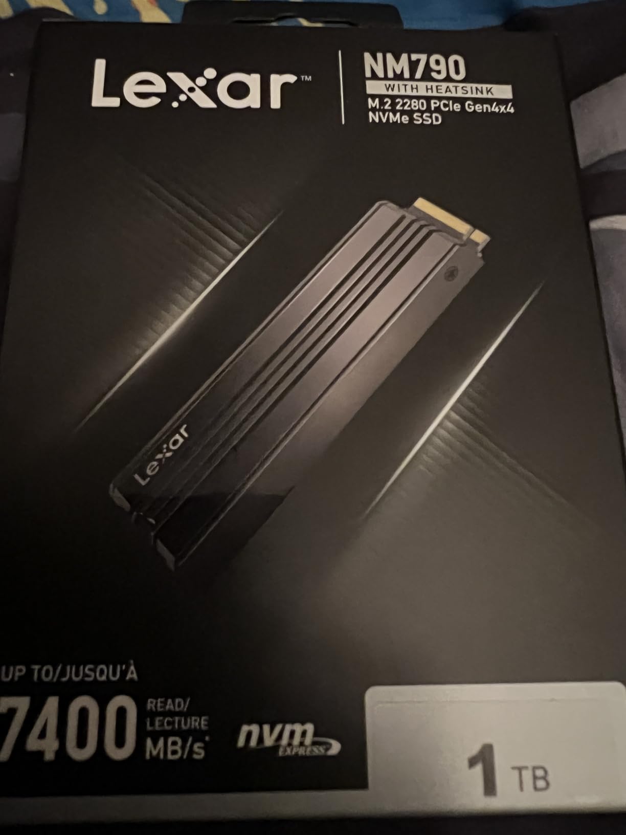 Lexar 2TB NM790 NVMe SSD w/Heatsink, 7400/6500 MB/s, M.2 2280, PCIe Gen 4x4 customer photo 1