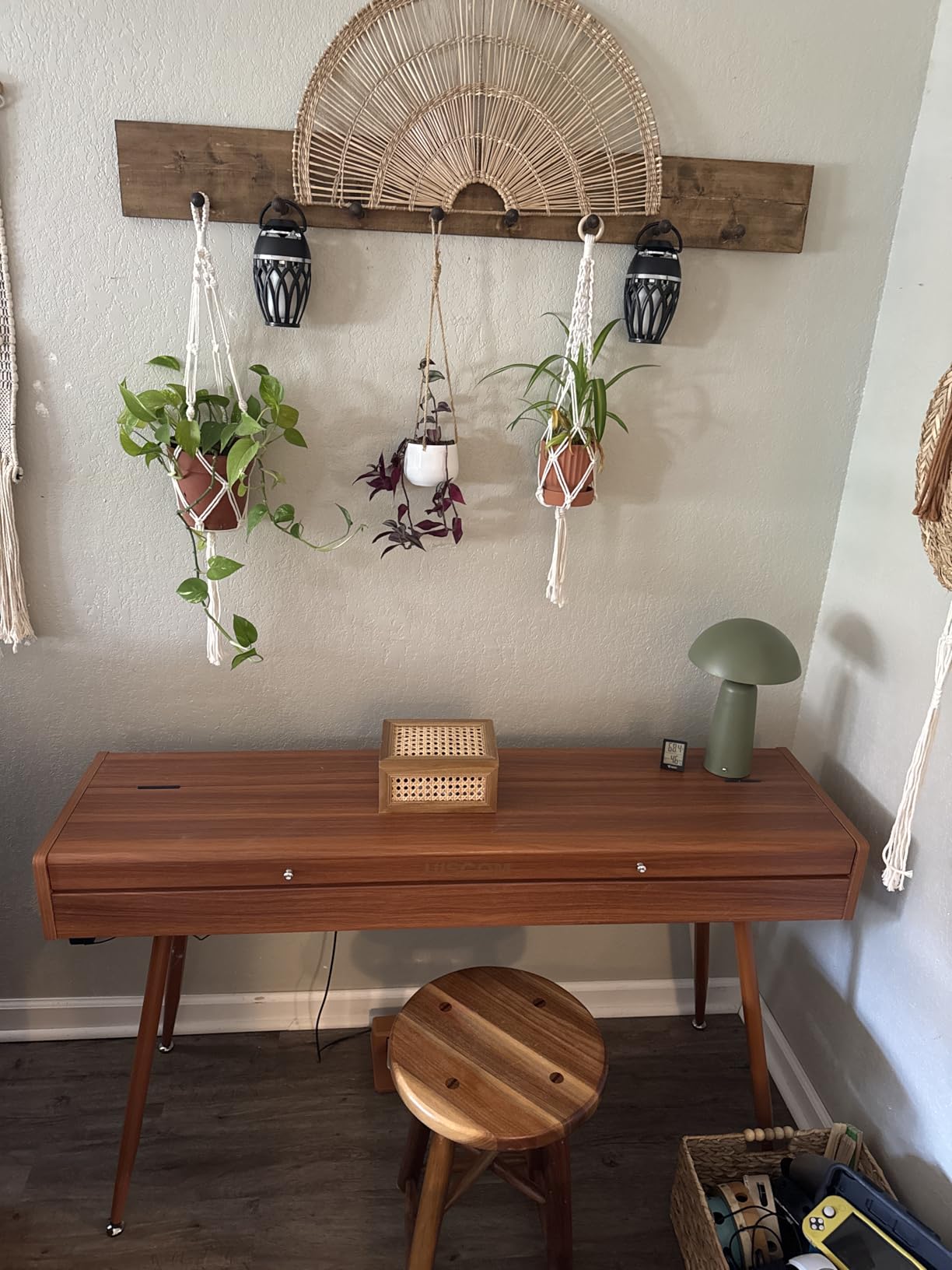 UISCOM 88 Key Weighted Home Digital Piano,Wooden Desk Keyboard,Triple-Pedal customer photo 1