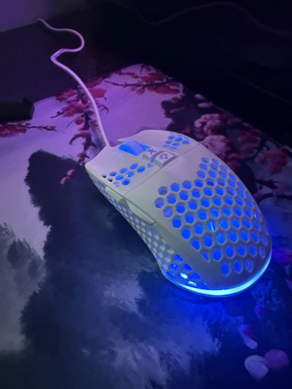 SOLAKAKA SM900 Gaming Mouse Wired with RGB,Adjustable 12800 DPI Wired Gaming Mouse with Side Buttons,Computer Mouse for Laptop/PC,White customer photo 1