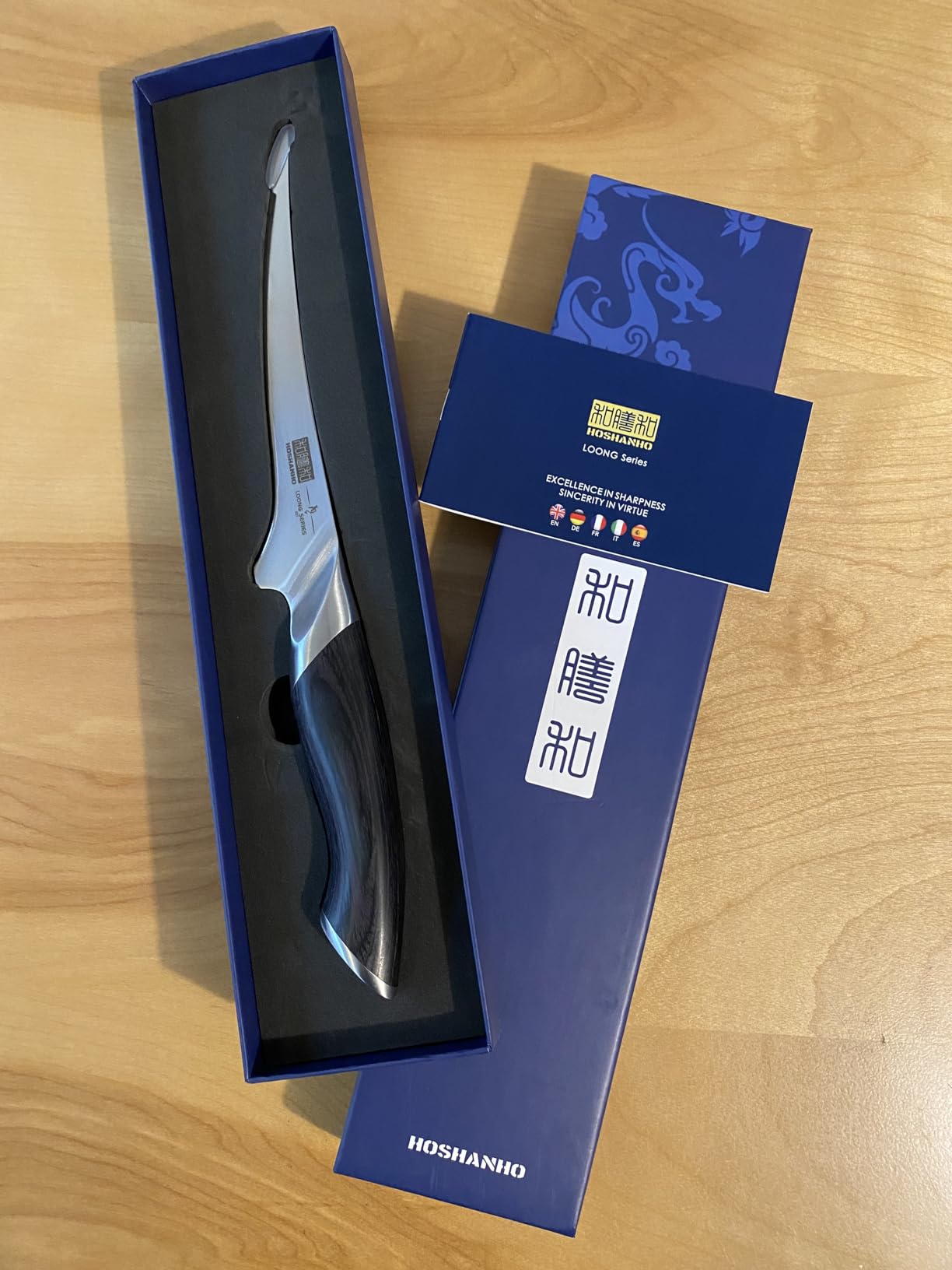 HOSHANHO Fillet Knife 7 Inch, Super Sharp Japanese Fish Boning Knife | Professional High Carbon Stainless Steel Filleting Knives for Meat Poultry Cutting customer photo 1