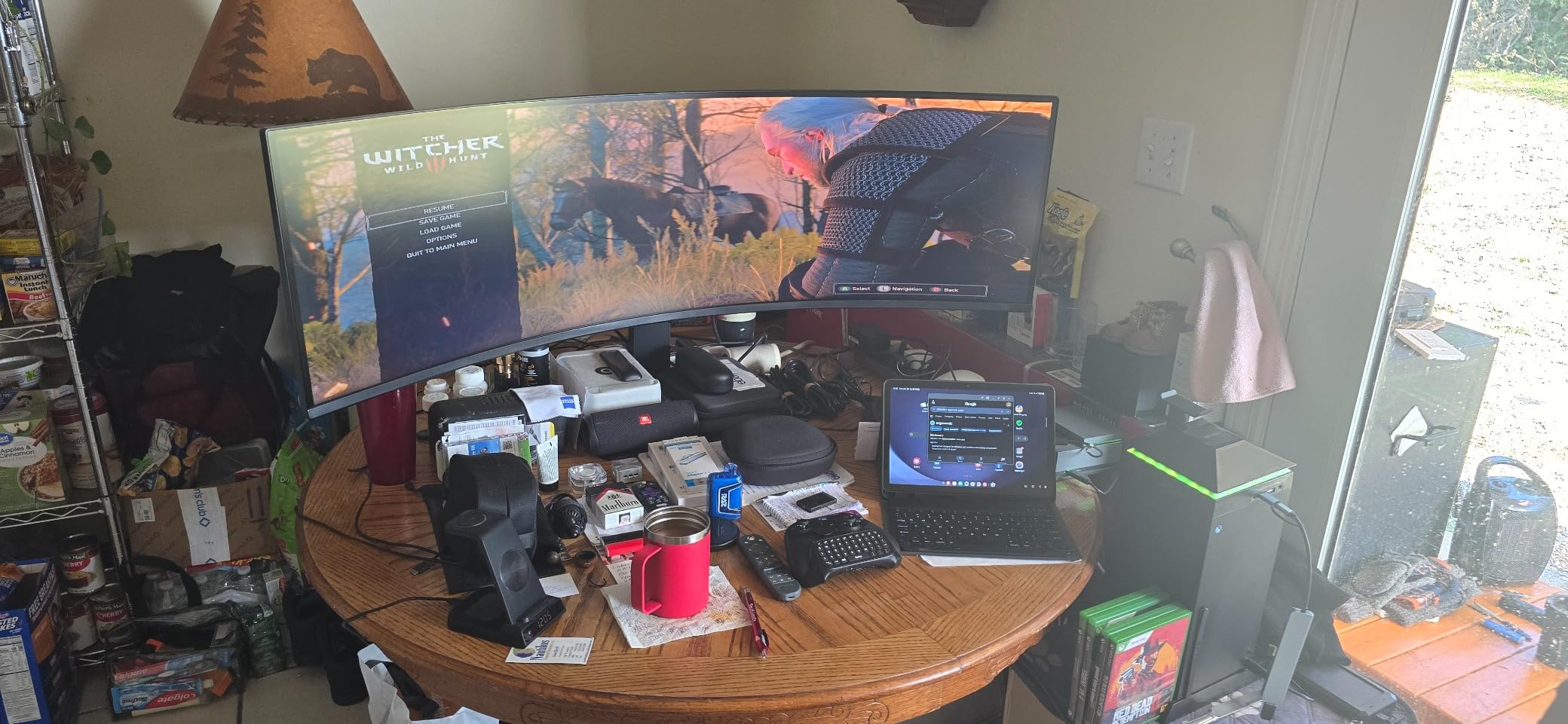 Samsung 49” Odyssey G9 Series DQHD 1000R Curved Gaming Monitor, 1ms(GtG), VESA DisplayHDR 1000, 240Hz, AMD FreeSync Premium Pro, Height Adjustable Stand, Ultrawide Screen, LS49CG954ENXZA, 2024 customer photo 1