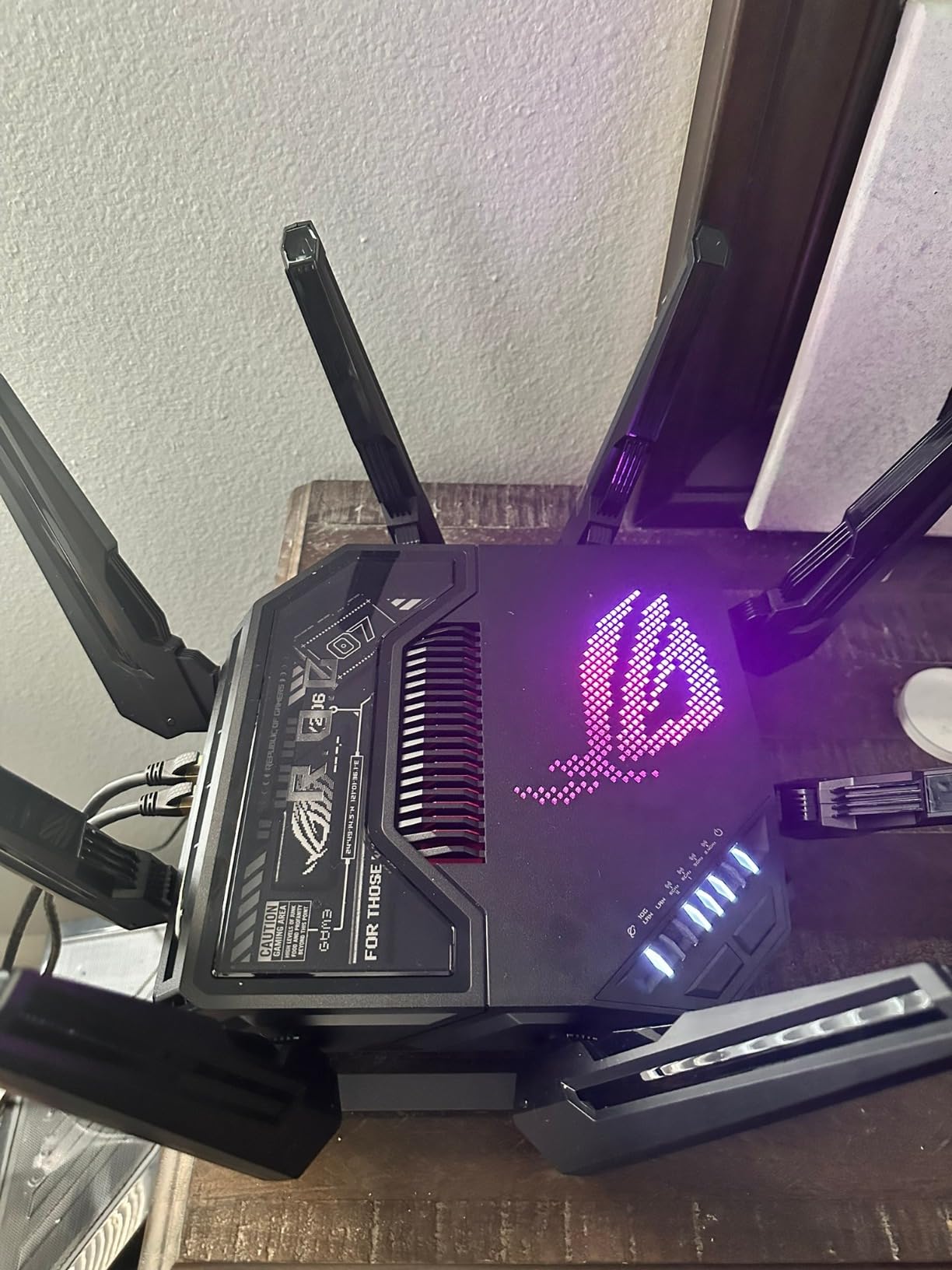ASUS ROG Rapture GT-BE98 Pro WiFi 7 Gaming Router - Quad-Band, 30Gbps, Mesh customer photo 1