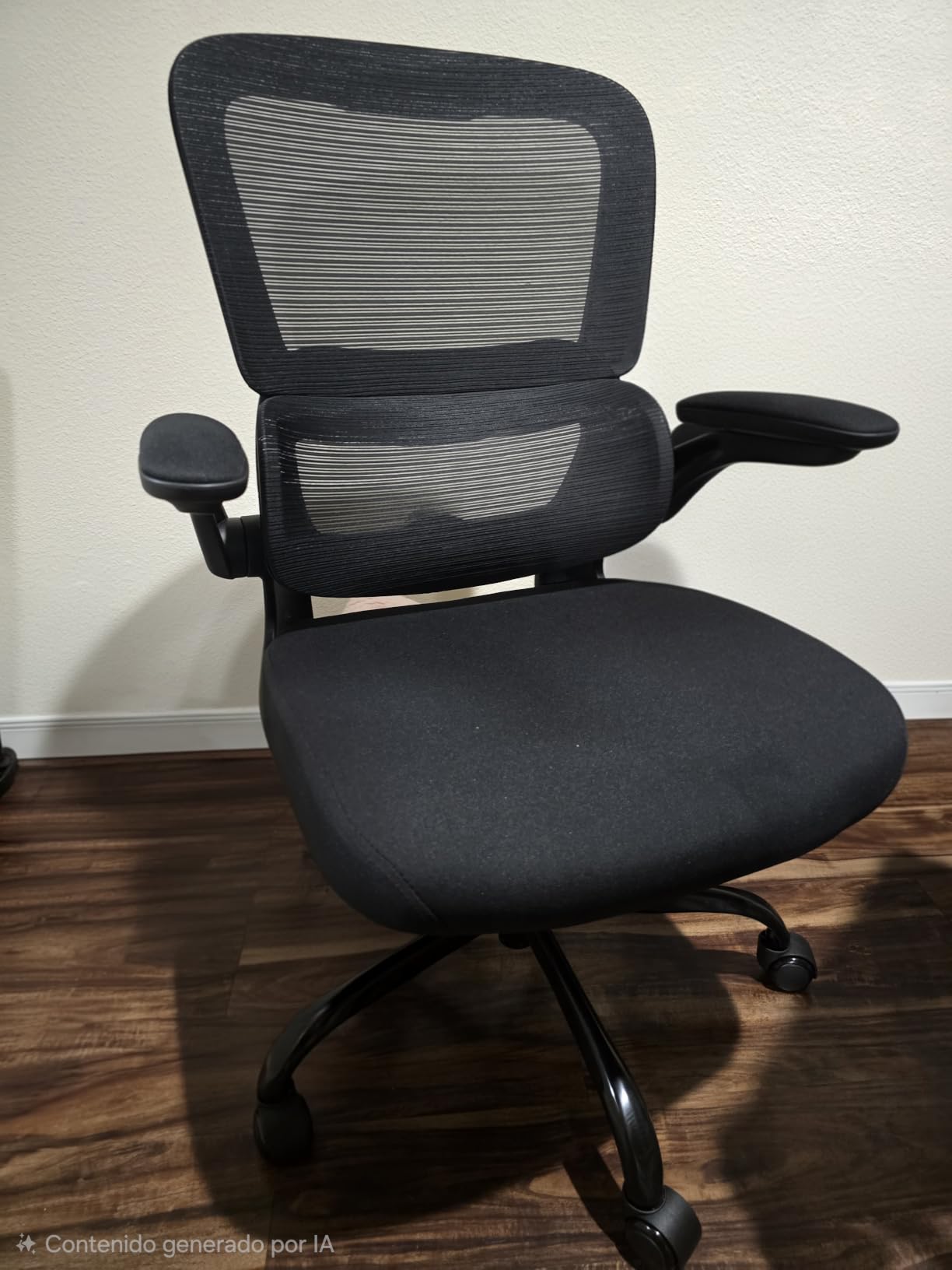 TRALT Office Chair - Ergonomic Desk Chair with Adjustable Lumbar Support, Mesh Computer Chair, Executive Chair for Home Office Comfortable Lumbar Support (1, White+Black) customer photo 1