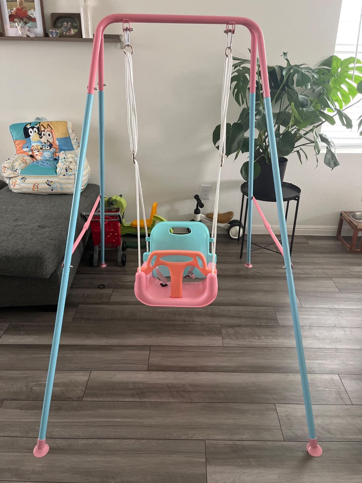 Foldable Toddler Swing Set for Indoor & Outdoor Use customer photo 1