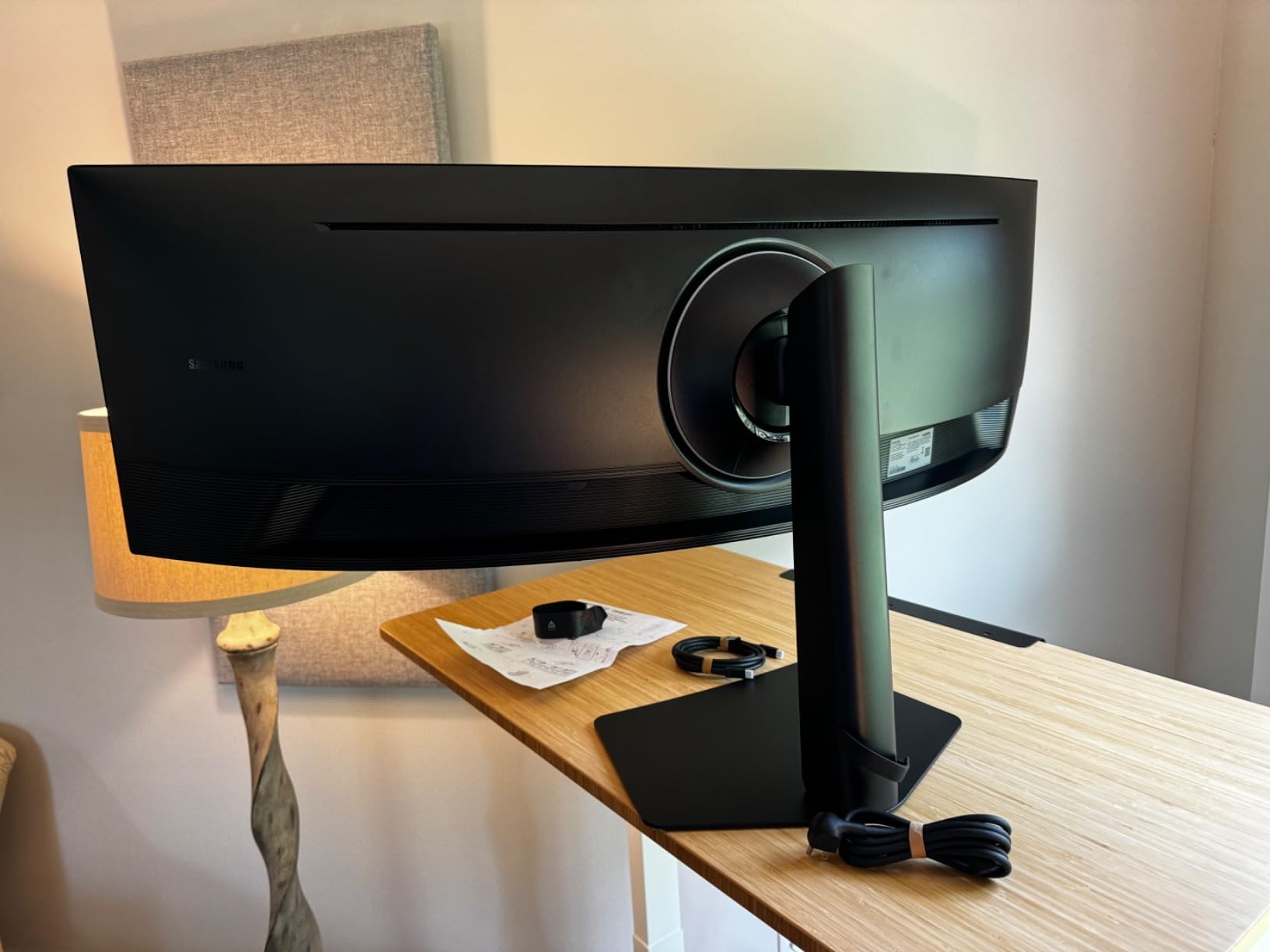 Samsung 49” Business Curved Ultrawide Dual QHD Computer Monitor, USB-C, DisplayPort, HDMI, 120Hz, VESA DisplayHDR 400, Built-in Speakers, Height Adjustable Stand, Eye Care, LS49C954UANXZA, 2024 customer photo 1