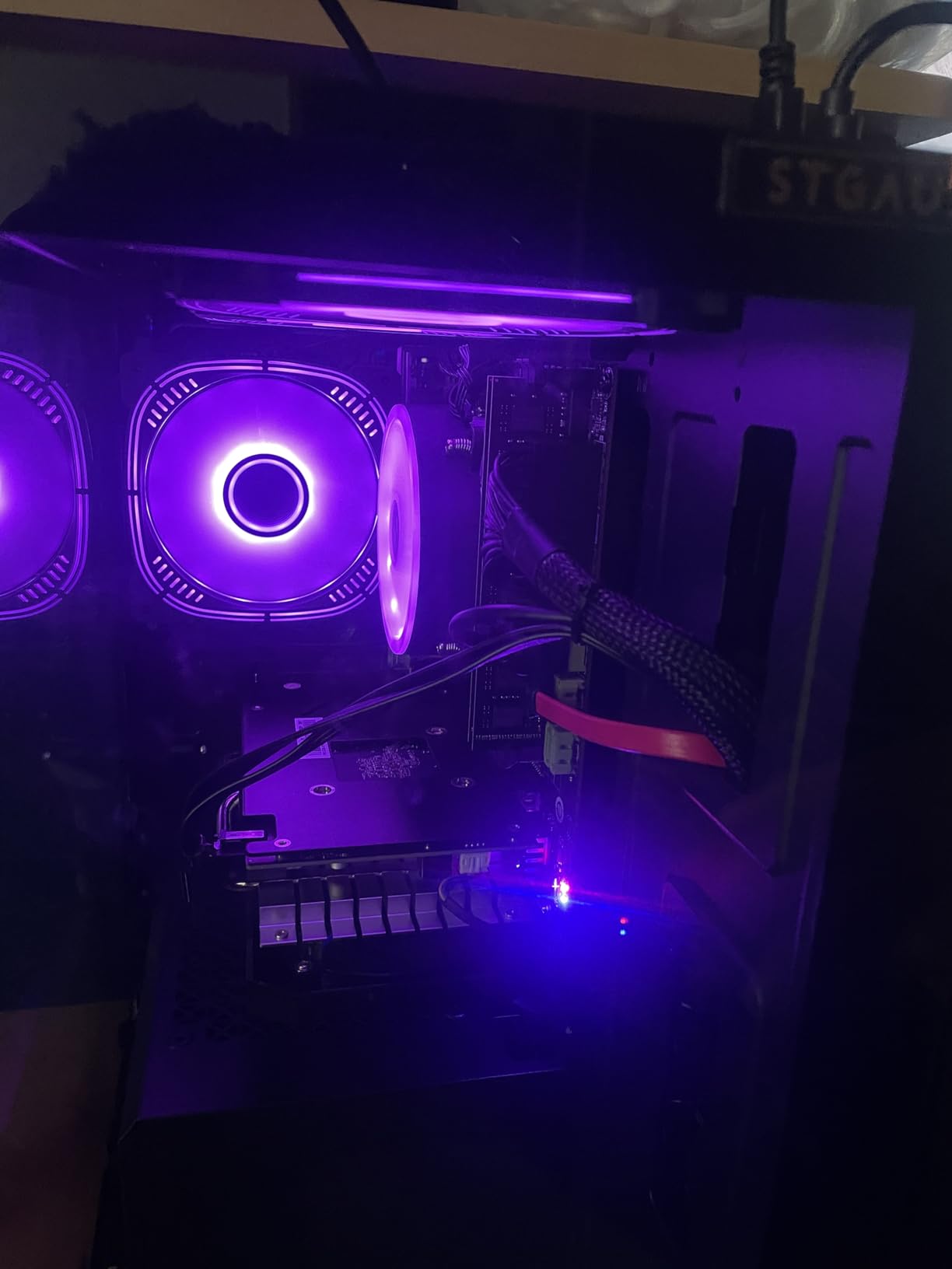 STGAubron Gaming PC Desktop,Core I7,RX 580 16G,16G RAM,512G SSD | Gaming Computer Tower for Streaming,Video Editing,Home,School,I7 up to 3.9G,ARGB Fan,WiFi 6,BT 5.0,4K DP,HDMI,Win11 Home customer photo 1