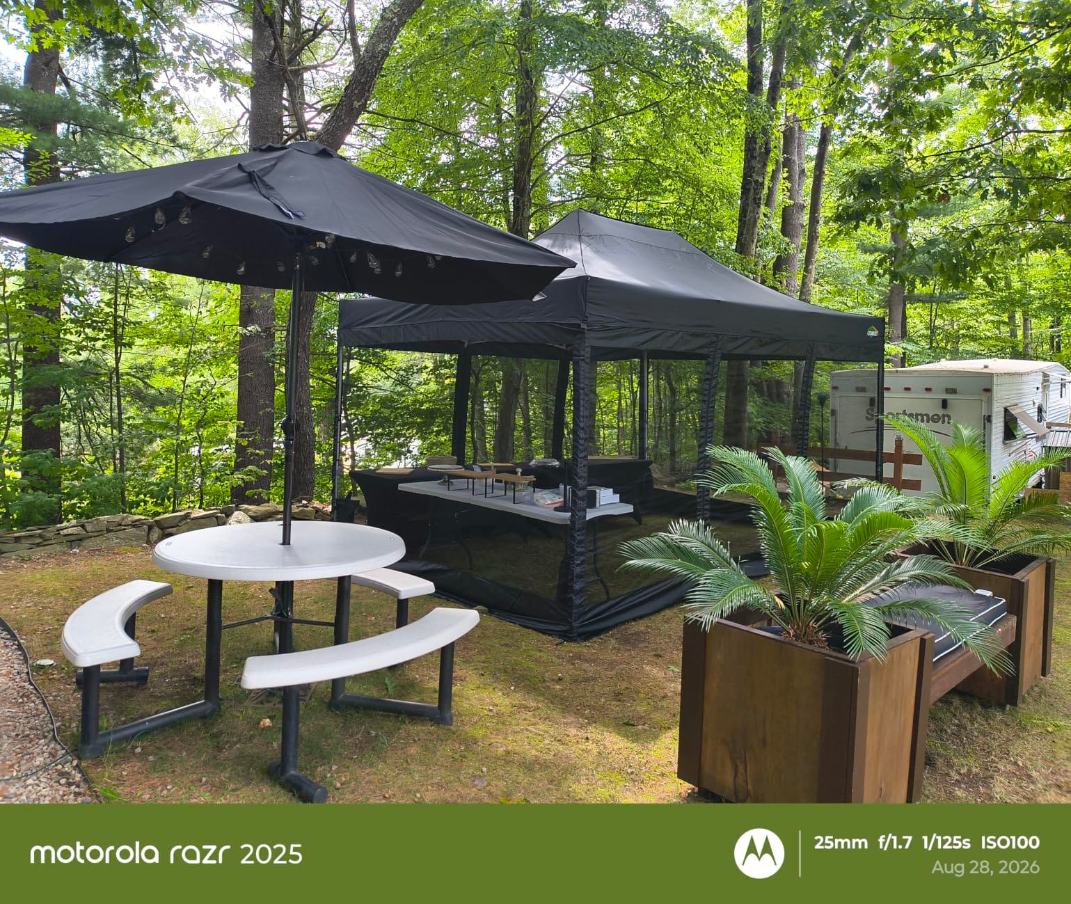 COBIZI 10x10 Heavy Duty Pop Up Canopy with 4 Mosquito Net Sidewalls, Khaki customer photo 1