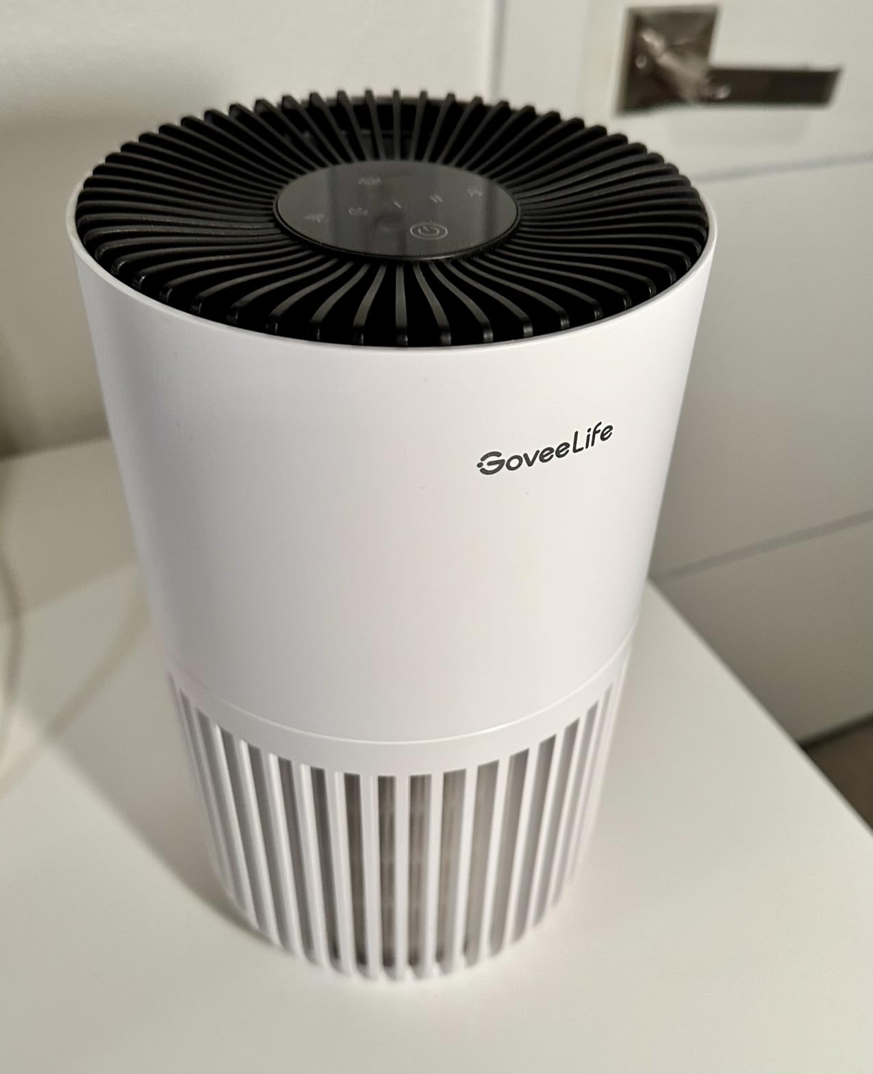GoveeLife Smart Mini Air Purifier for Bedroom, with App & Alexa Control | HEPA Filter, Portable Air Cleaner with 3 Speeds, 2 Modes, Aroma for Pet Hair, Odors, Pollen, Home, Black customer photo 1