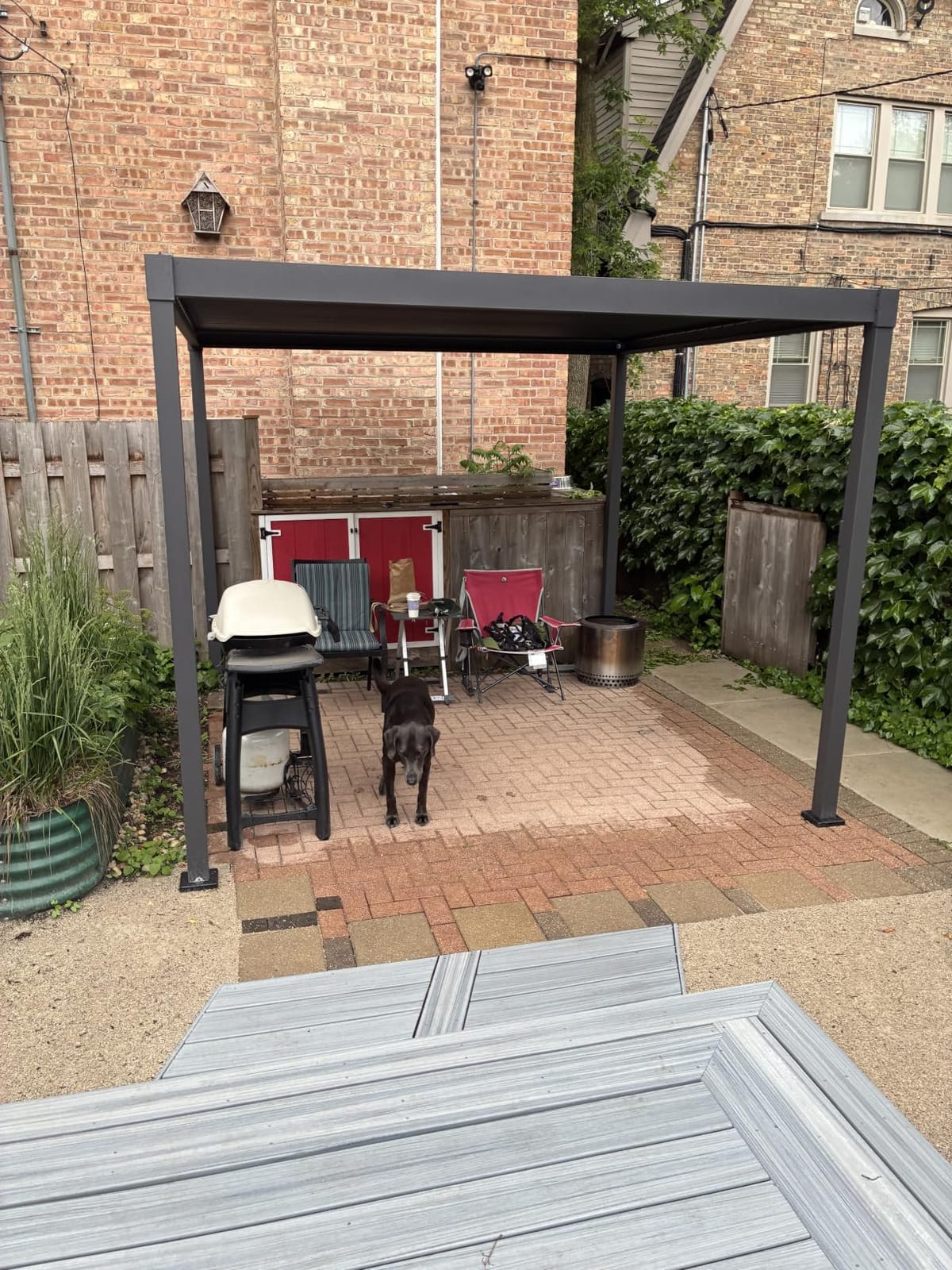 MIRADOR 80S Louvered Pergola 10' x 10', Modern Style with Adjustable Louvers for Outdoor Roof, Garden, Easy Assembly, Durable, Charcoal customer photo 2