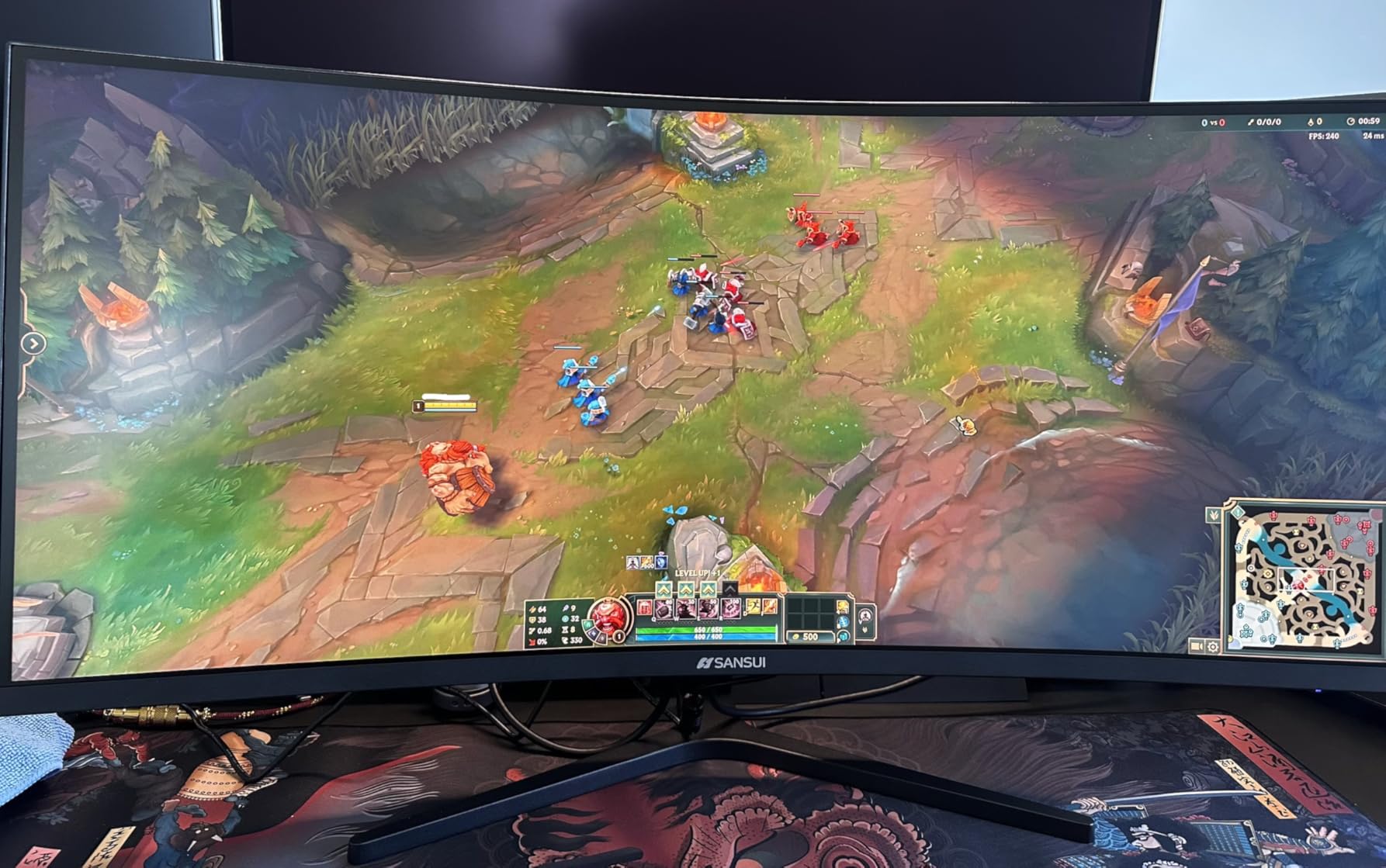 SANSUI 32-Inch Curved Gaming Monitor WQHD 2560 x 1440 180Hz Curved 1500R customer photo 2