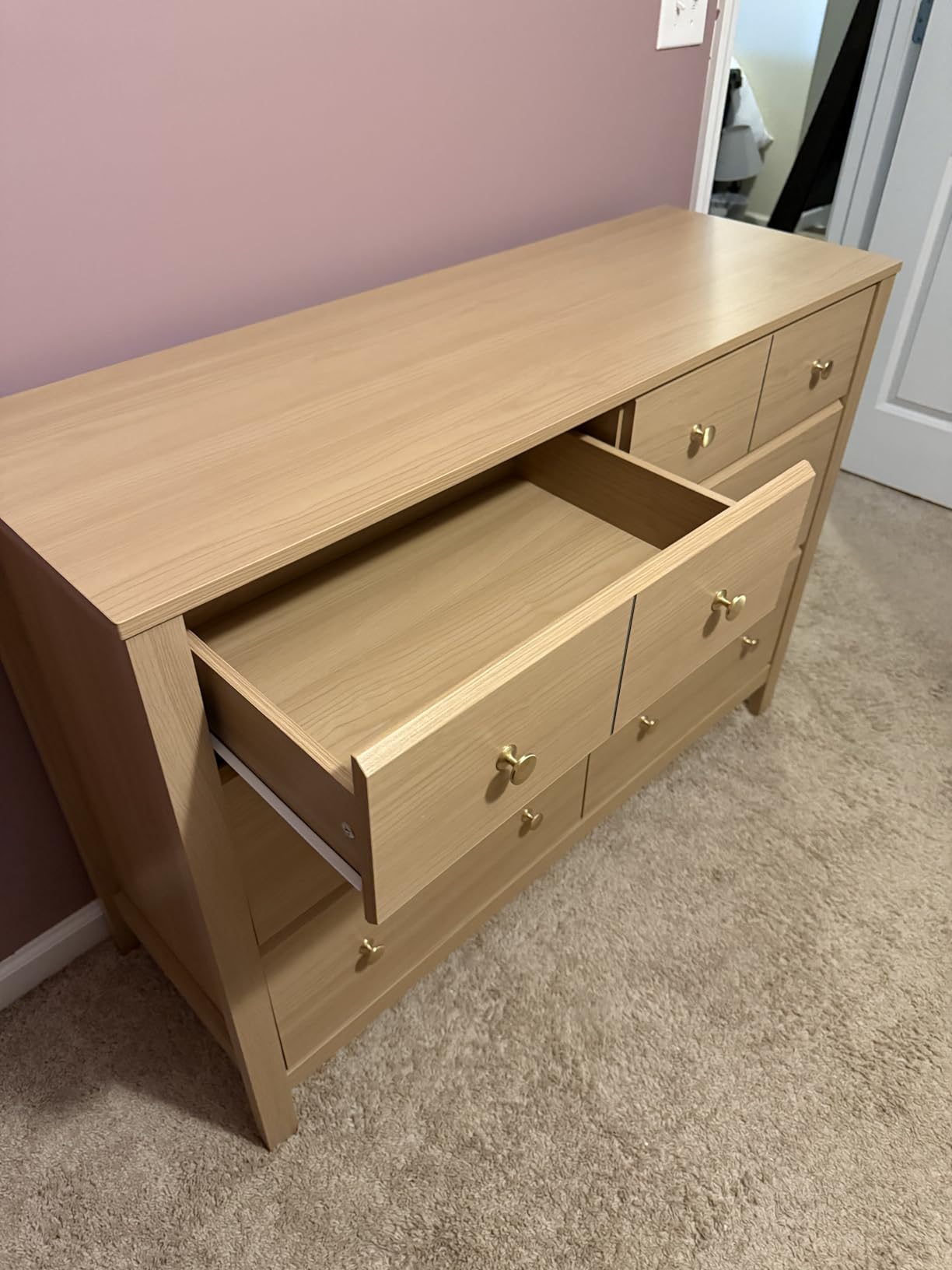 Storkcraft Horizon 6 Drawer Dresser, Driftwood customer photo 2