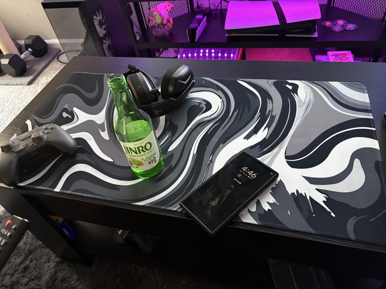 Rcege Large Gaming Mouse Pad Extended Desk Mat with Non Slip Stitched Edge customer photo 1