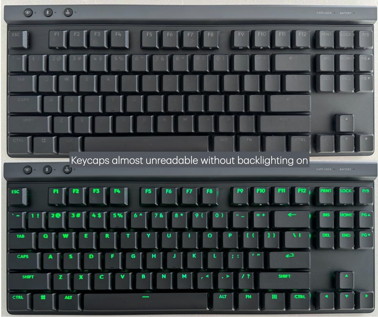 Logitech G515 Lightspeed TKL Wireless Gaming Keyboard (Tactile) - White | Thin Tenkeyless design, LIGHTSYNC RGB, PBT keycaps, Tactile Brown mechanical switches customer photo 2