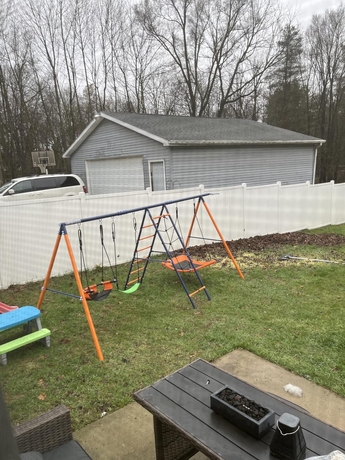 Swing Sets for Backyard 700 lb - 6 in 1 Playground Sets with 3 Swings Seats customer photo 1