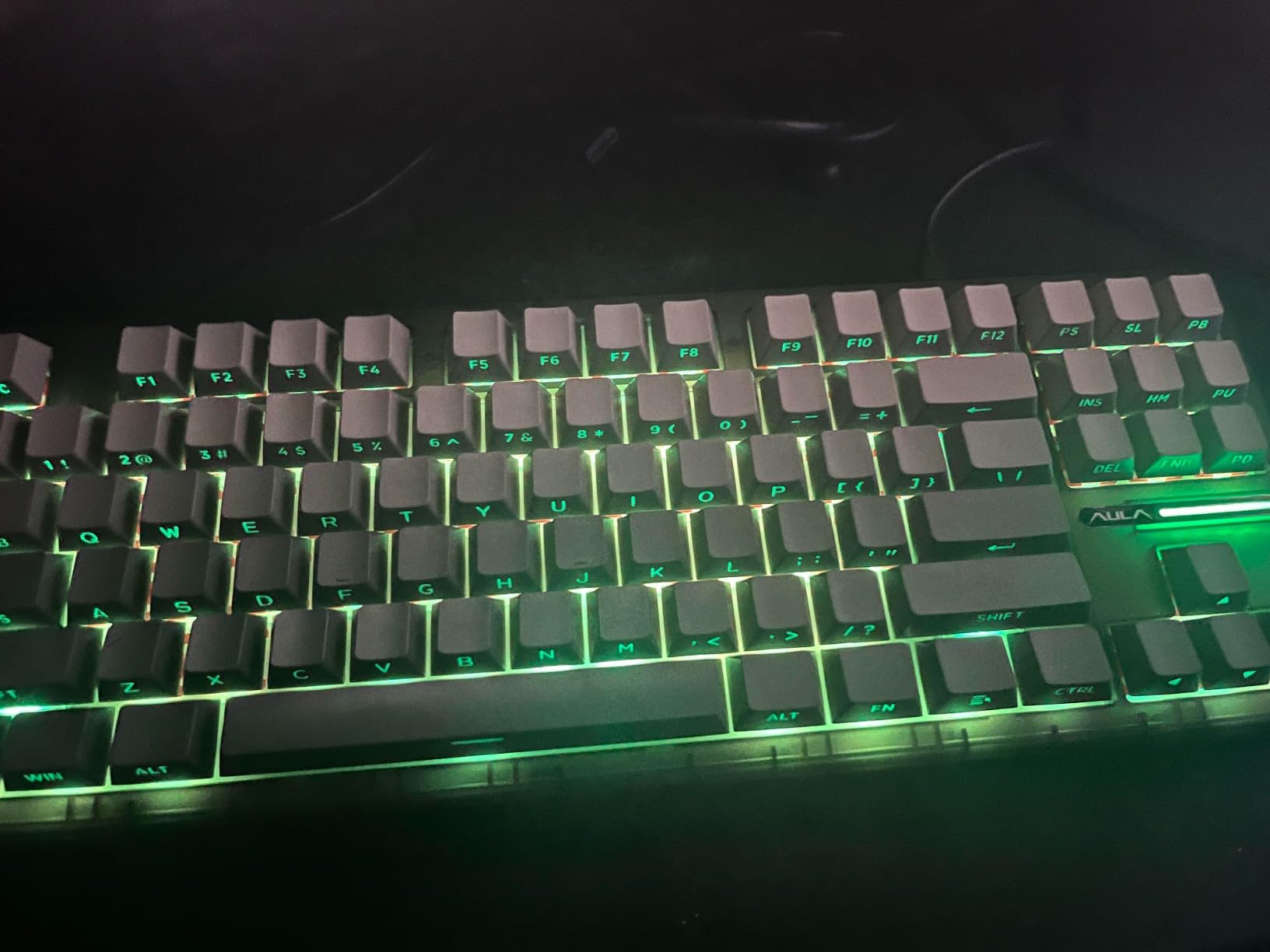 AULA F87 Pro Wireless Mechanical Keyboard, Tri-Mode BT5.0/2.4GHz/USB-C Hot Swappable Custom Keyboard, Pre-lubed Switches, Side Printed PBT Keycaps, 75% TKL RGB Backlit Gaming Keyboards customer photo 2