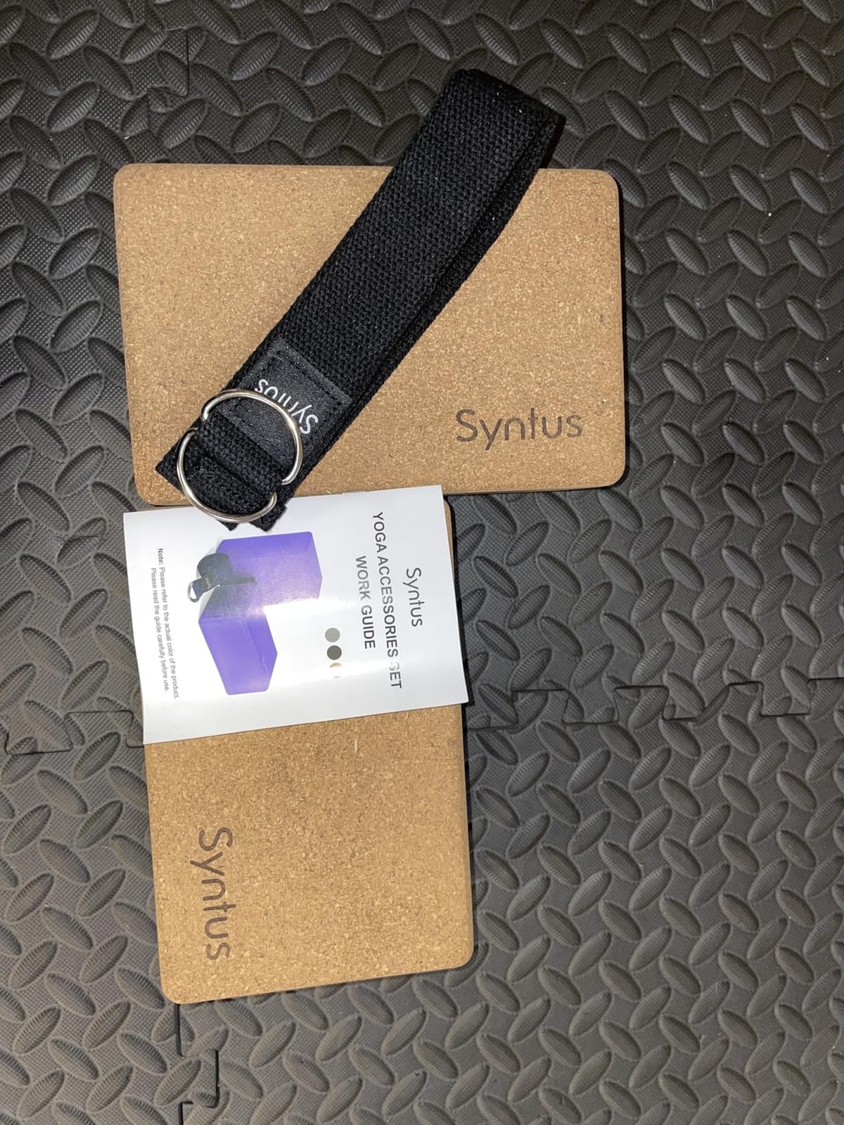 Syntus Yoga Block for Fitness, Pilates, Stretching and Toning | Natural Cork, EVA, 9×6×4 in, Eco-Friendly, Strong Support, Easy to Grip, Anti-Slip customer photo 1
