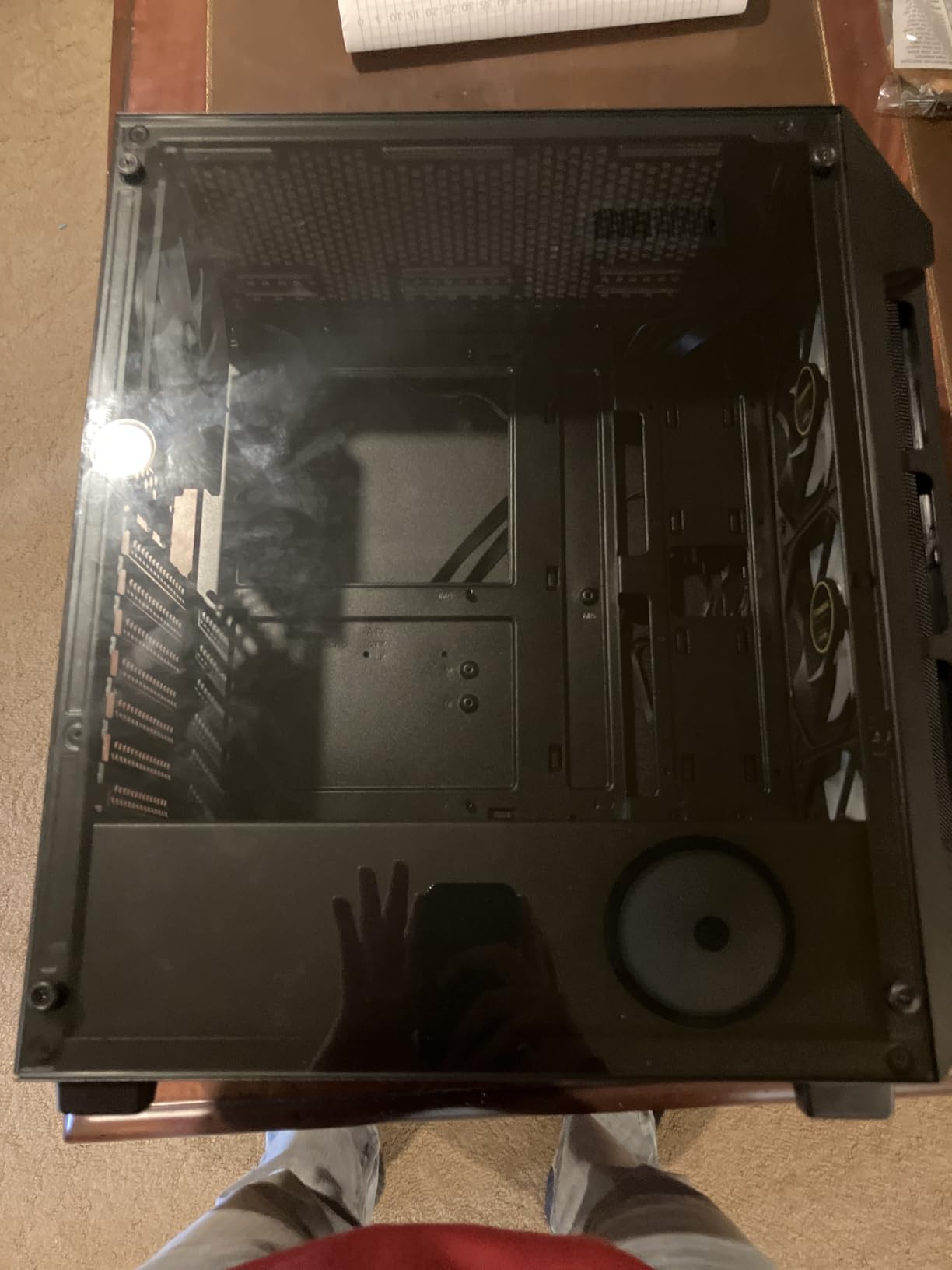 GAMDIAS ATX Mid Tower Gaming Computer PC Case Tempered Glass, Built-in 4X 120mm ARGB Case Fans, Front Airflow Mesh, Up to 6x120mm Fans, 340mm GPU/VGA, 360mm AIO/Radiator, 160mm CPU Cooler customer photo 2