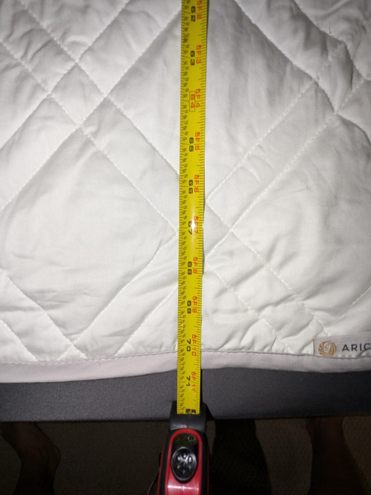 Aricove Cooling Weighted Blanket for Adults, 20lbs, Queen/King Size, 80x87 inches, Silky Soft Bamboo Viscose, Machine Washable, White customer photo 1