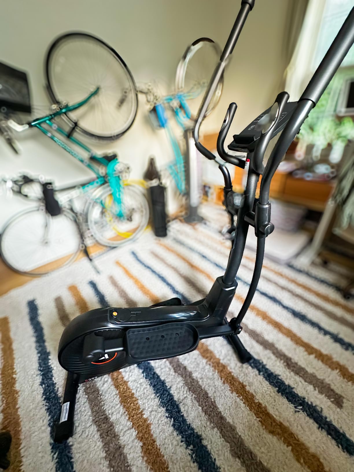 pooboo Elliptical Machine, Elliptical Exercise Machine with 16-Level Resistance & Quiet Magnetic Driving System, Elliptical Machine for Home with LCD Monitor, 15-17IN Stride, 350LBS Weight Capacity customer photo 2