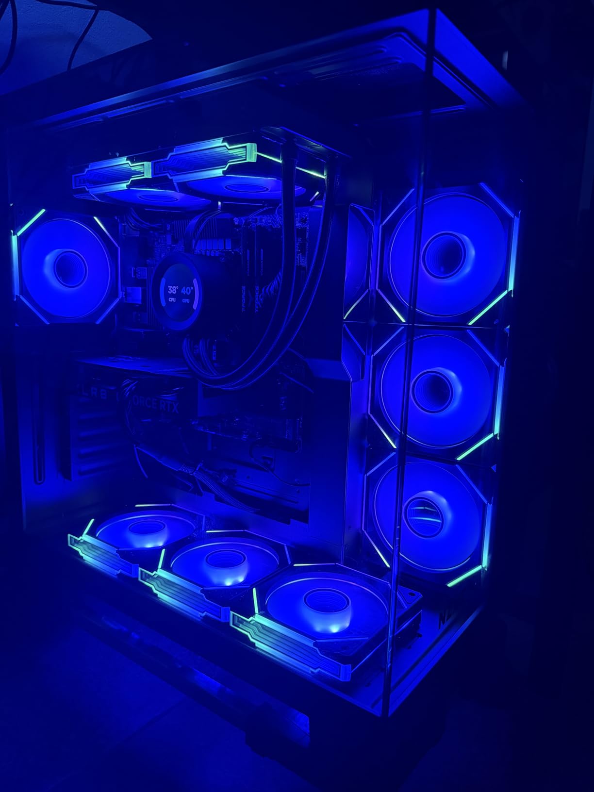 AsiaHorse AMICI-5GT RGB PC Fans, Infinity Mirror ARGB Fans HDB Bearing Fan Speeds Up to 1800 RPM with 24 LED Lights, Forward Blade Fan Compatible Motherboard Aura SYNC (Not Wireless Connection) customer photo 1