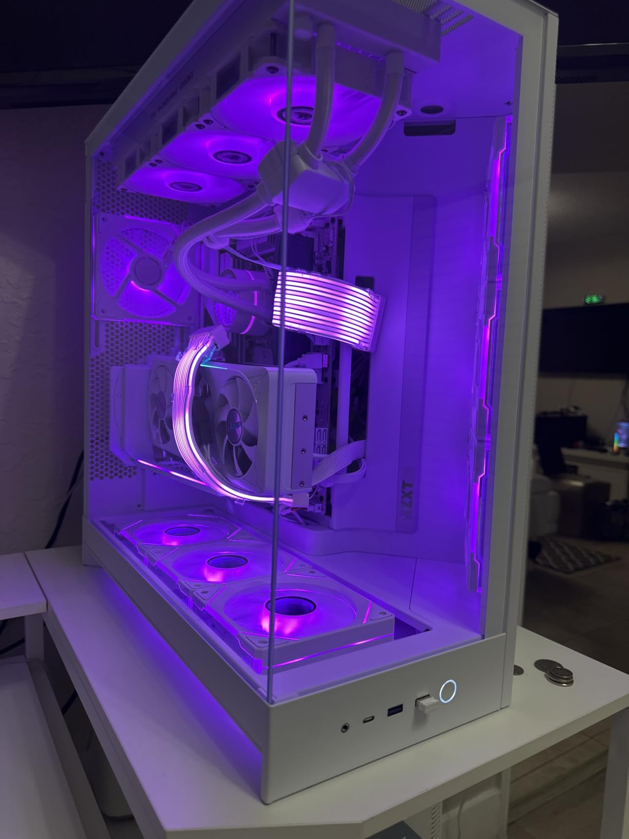 AsiaHorse AMICI-5GT RGB PC Fans, Infinity Mirror ARGB Fans HDB Bearing Fan Speeds Up to 1800 RPM with 24 LED Lights, Forward Blade Fan Compatible Motherboard Aura SYNC (Not Wireless Connection) customer photo 2