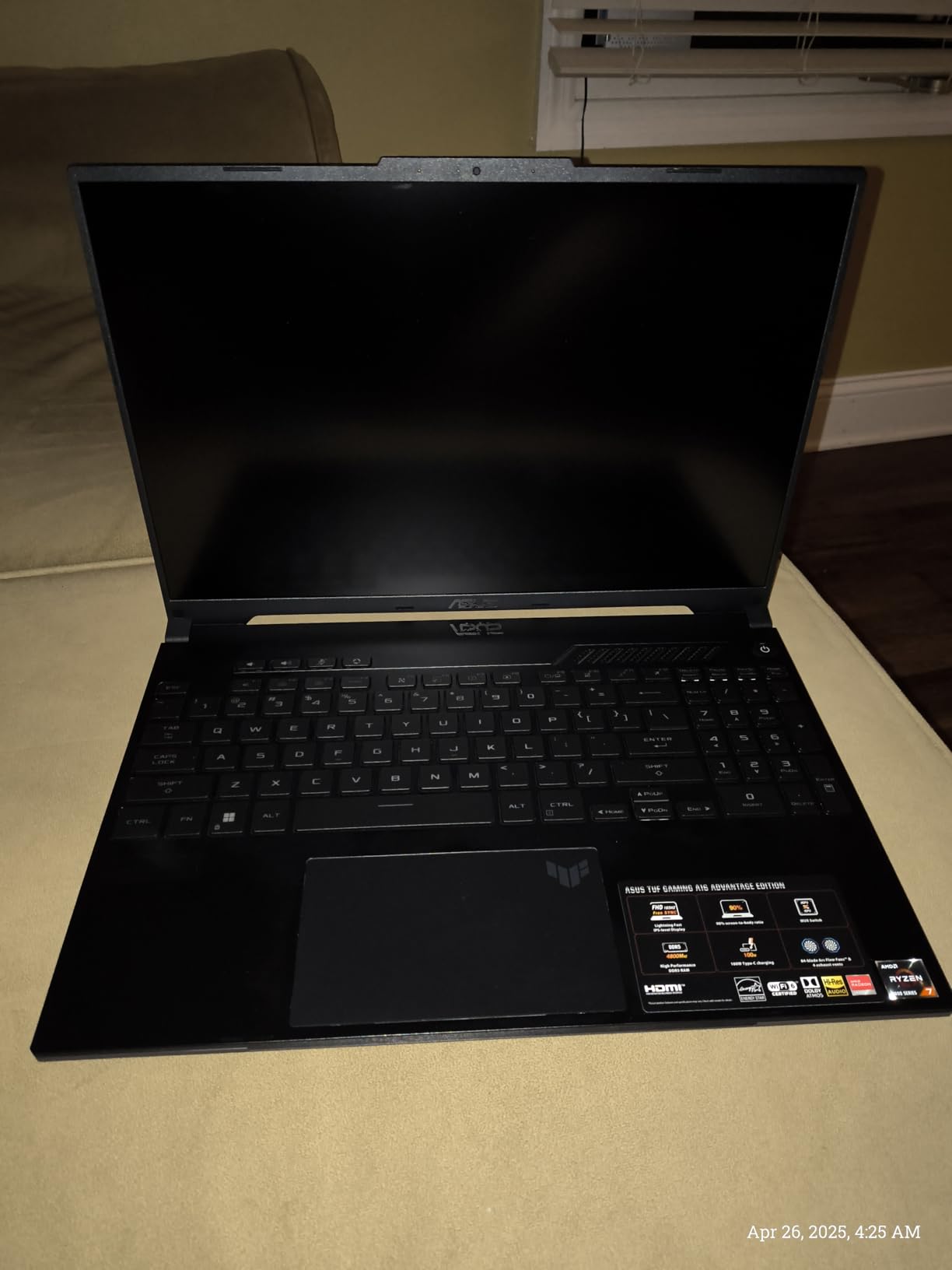 ASUS TUF Gaming A16 Laptop customer photo 1