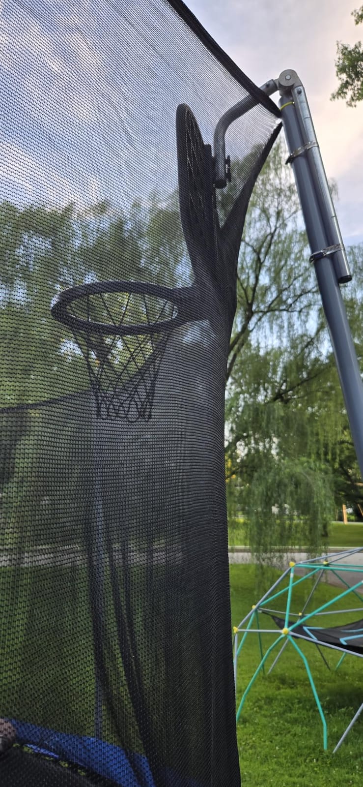 Trampoline Basketball Hoop, with Pump and Mini Balls, Trampoline Accessory customer photo 1